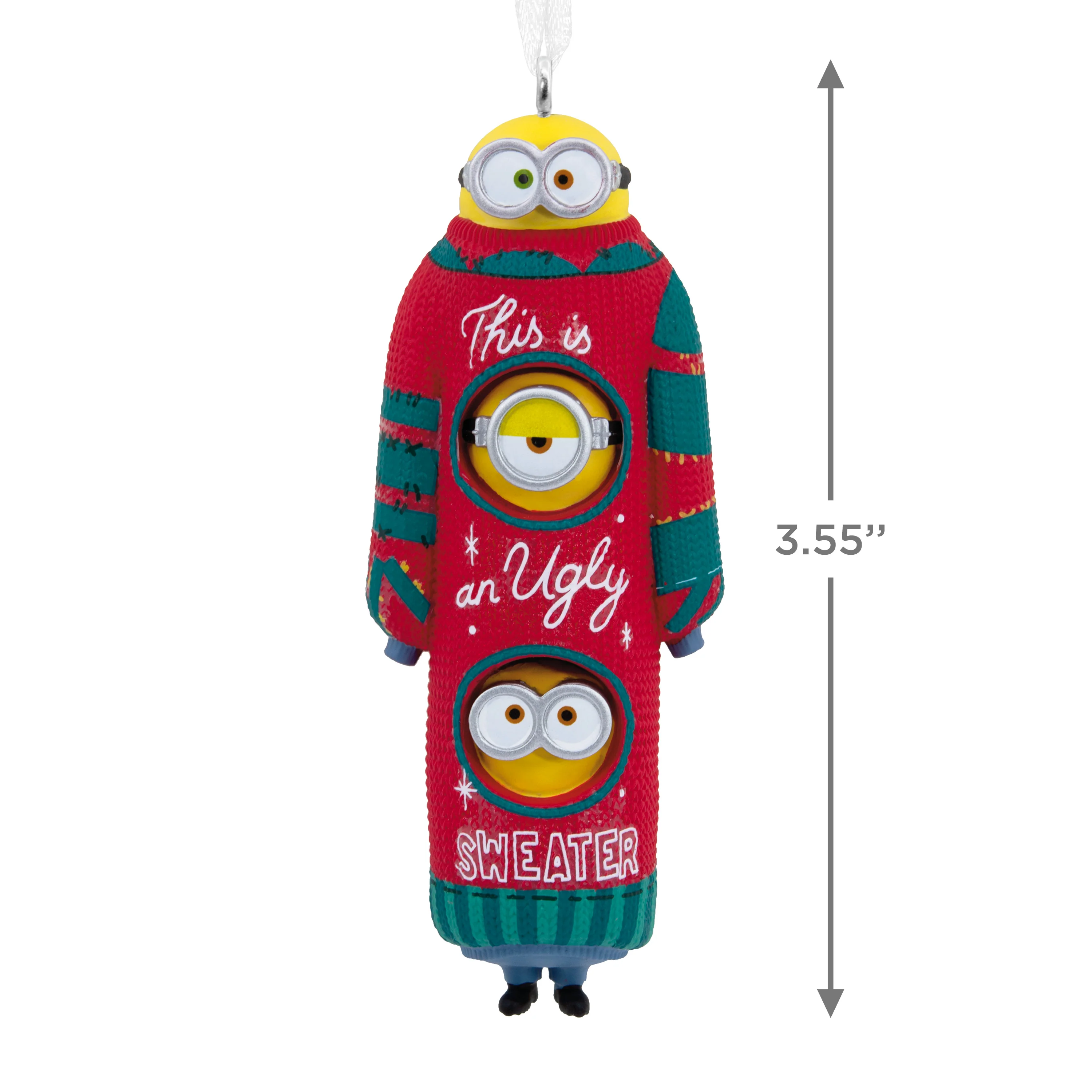 Collectable Minions Christmas - Kevin, Stuart & Bob in Christmas Jumper Ornament - Image 3