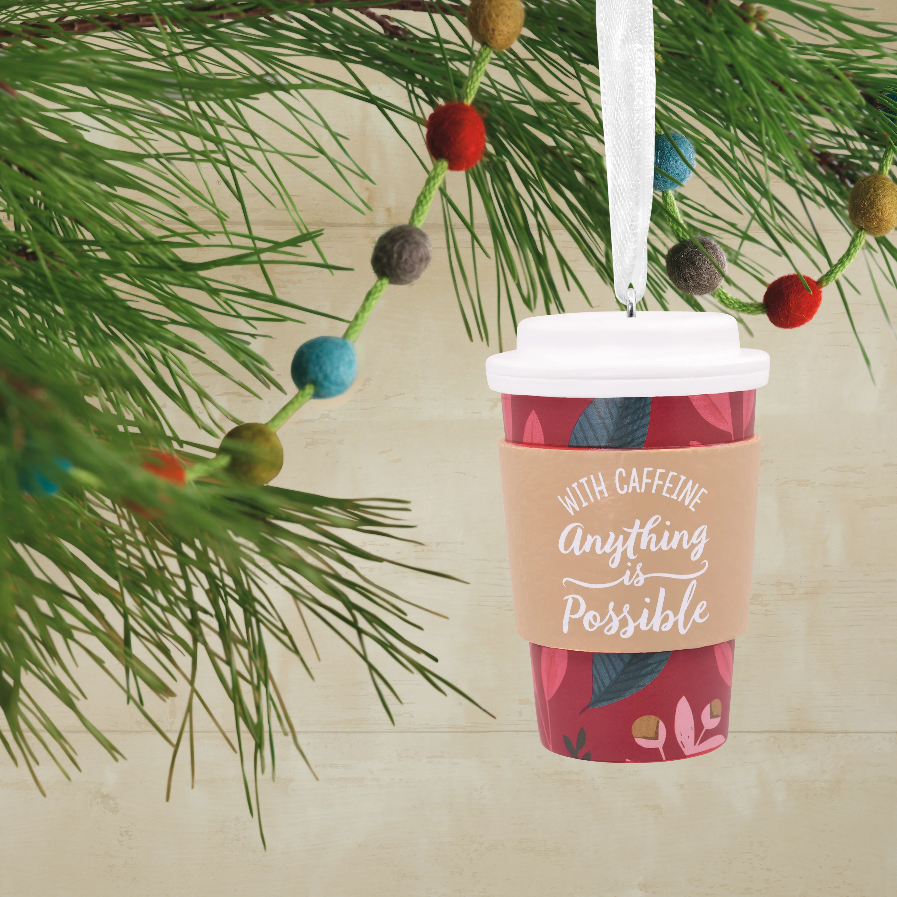 Collectable Coffee Cup with Text Ornament - Image 4