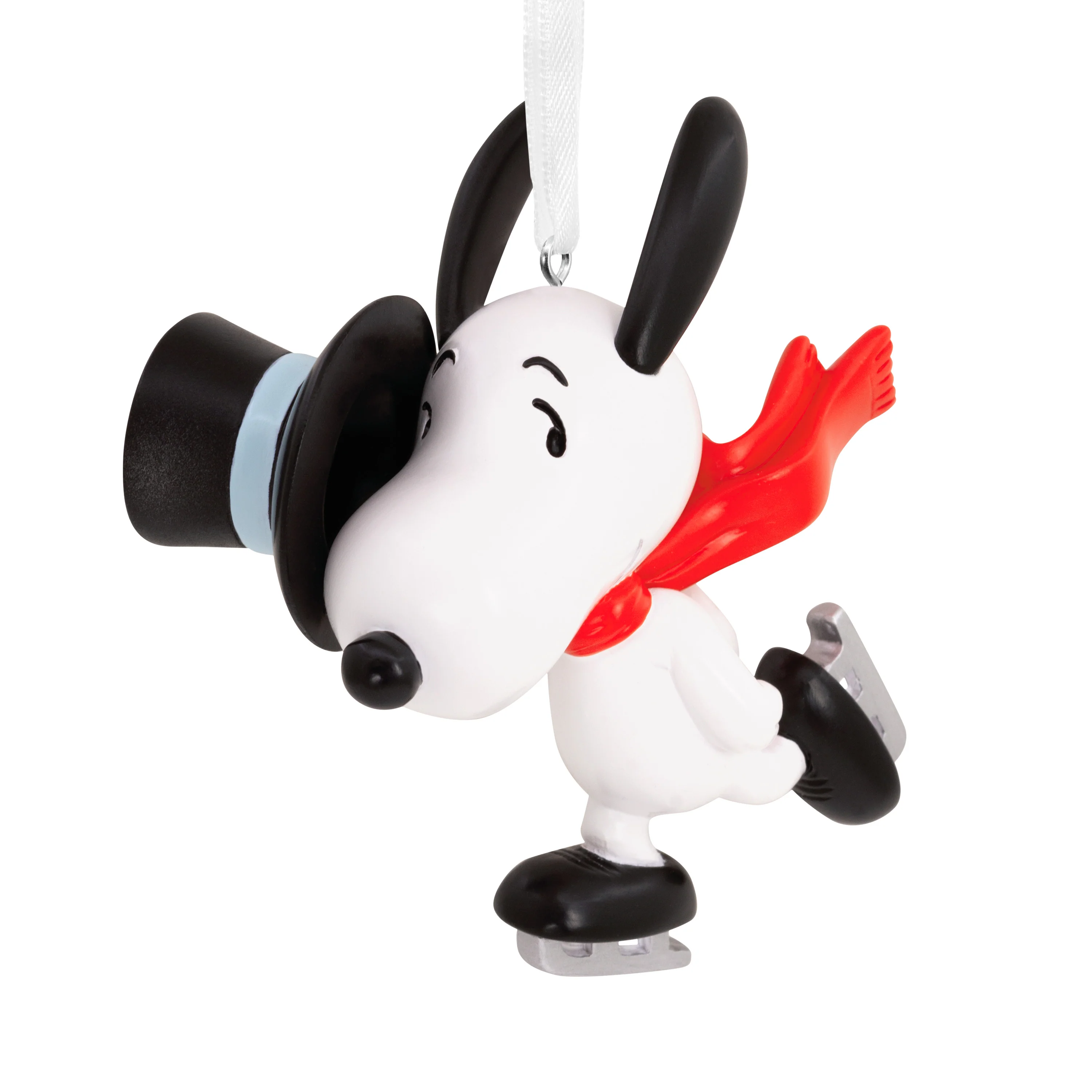 Collectable PEANUTS™ Hanging Ornament - SNOOPY Ice Skating with Top Hat