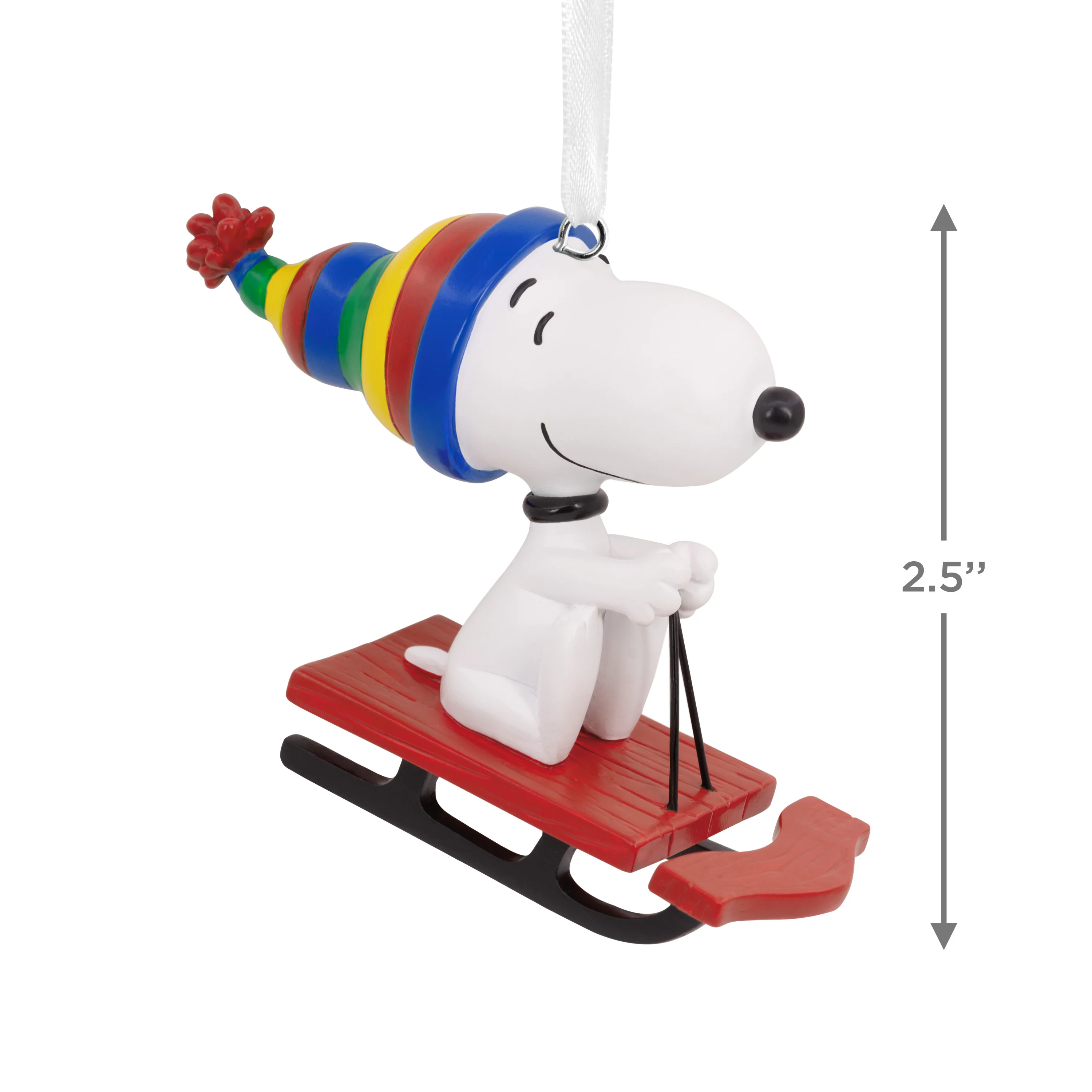 Collectable PEANUTS™ - SNOOPY on Sled Ornament - Image 3