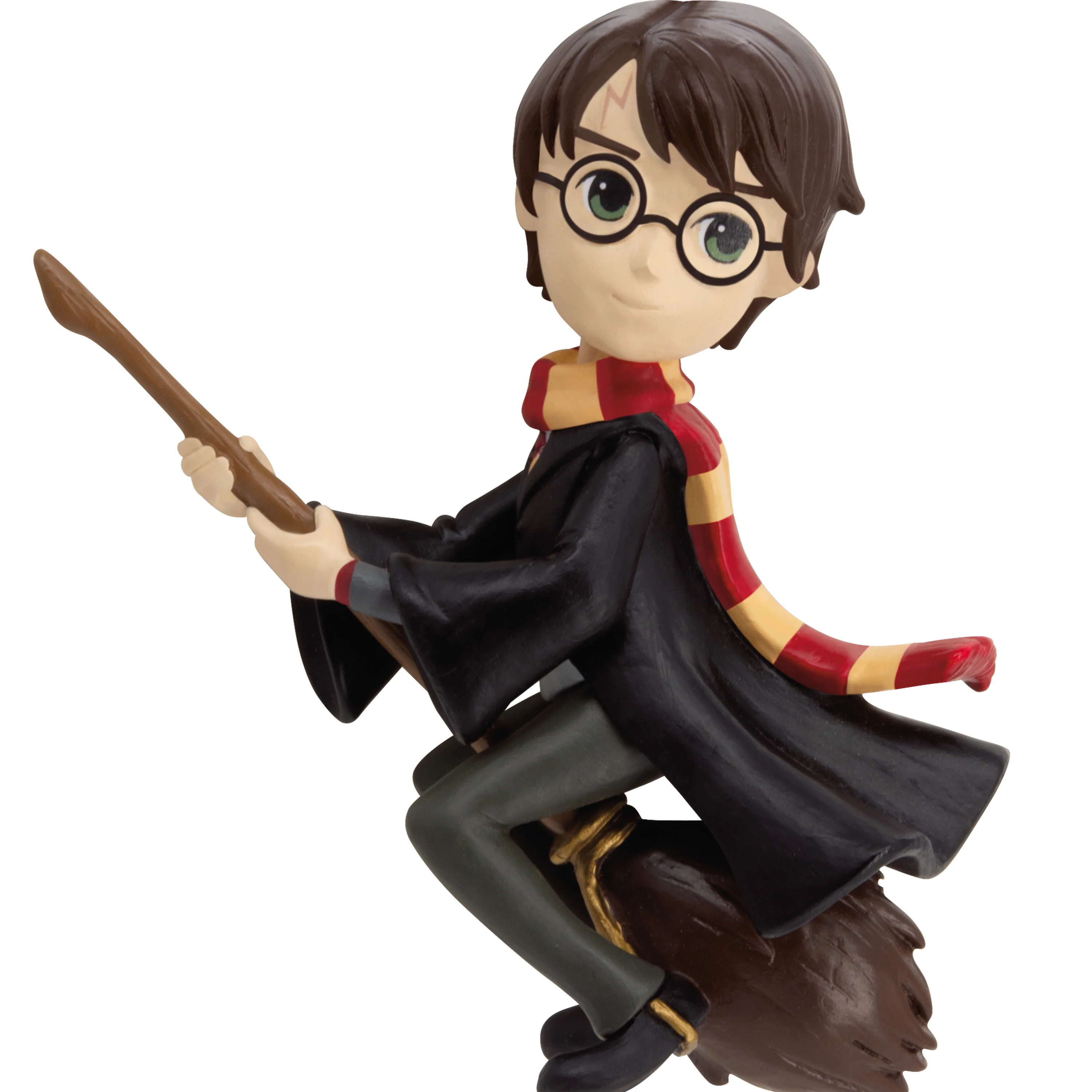 Collectible Harry Potter™ Ornament - Harry Potter™ with Broomstick & Scarf Design - Image 3