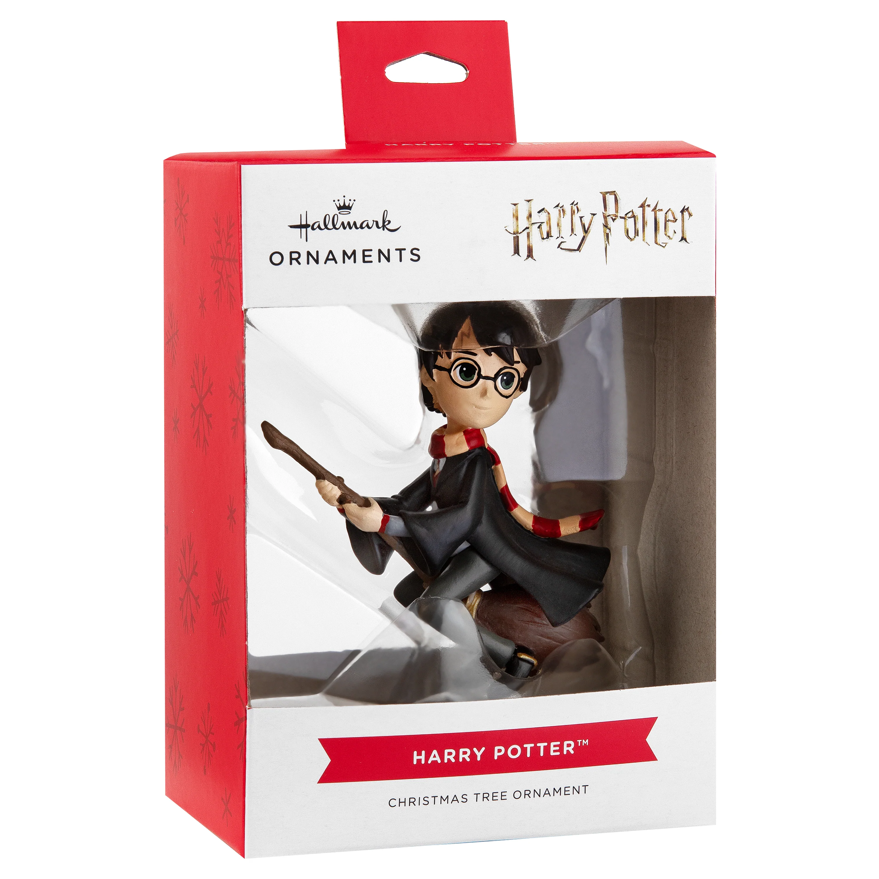 Collectible Harry Potter™ Ornament - Harry Potter™ with Broomstick & Scarf Design - Image 6