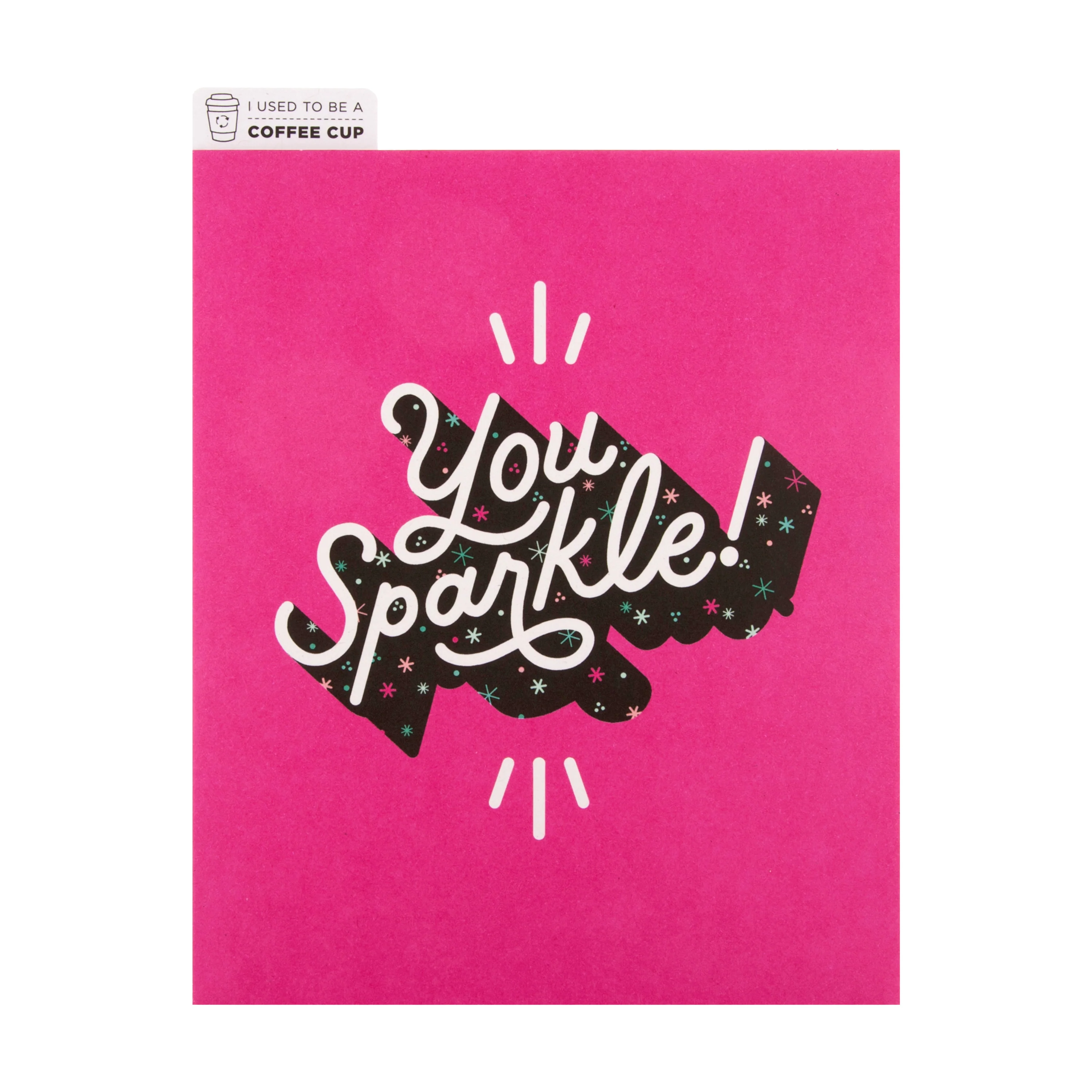 Cupcycling™ Any Occasion Card - Contemporary Graphic Text Design - Image 3