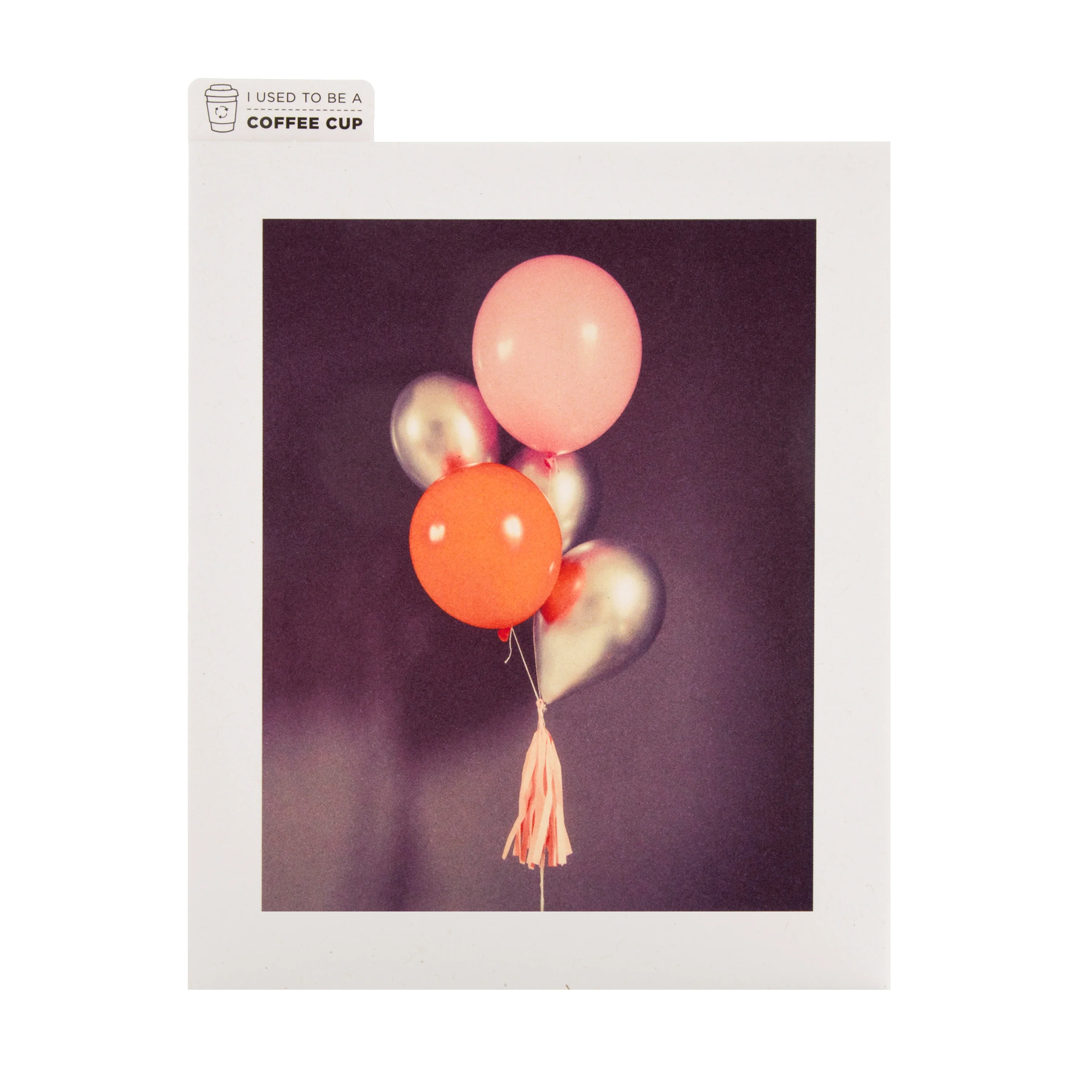 Cupcycling™ Celebration Card - Contemporary Balloons Design - Image 3