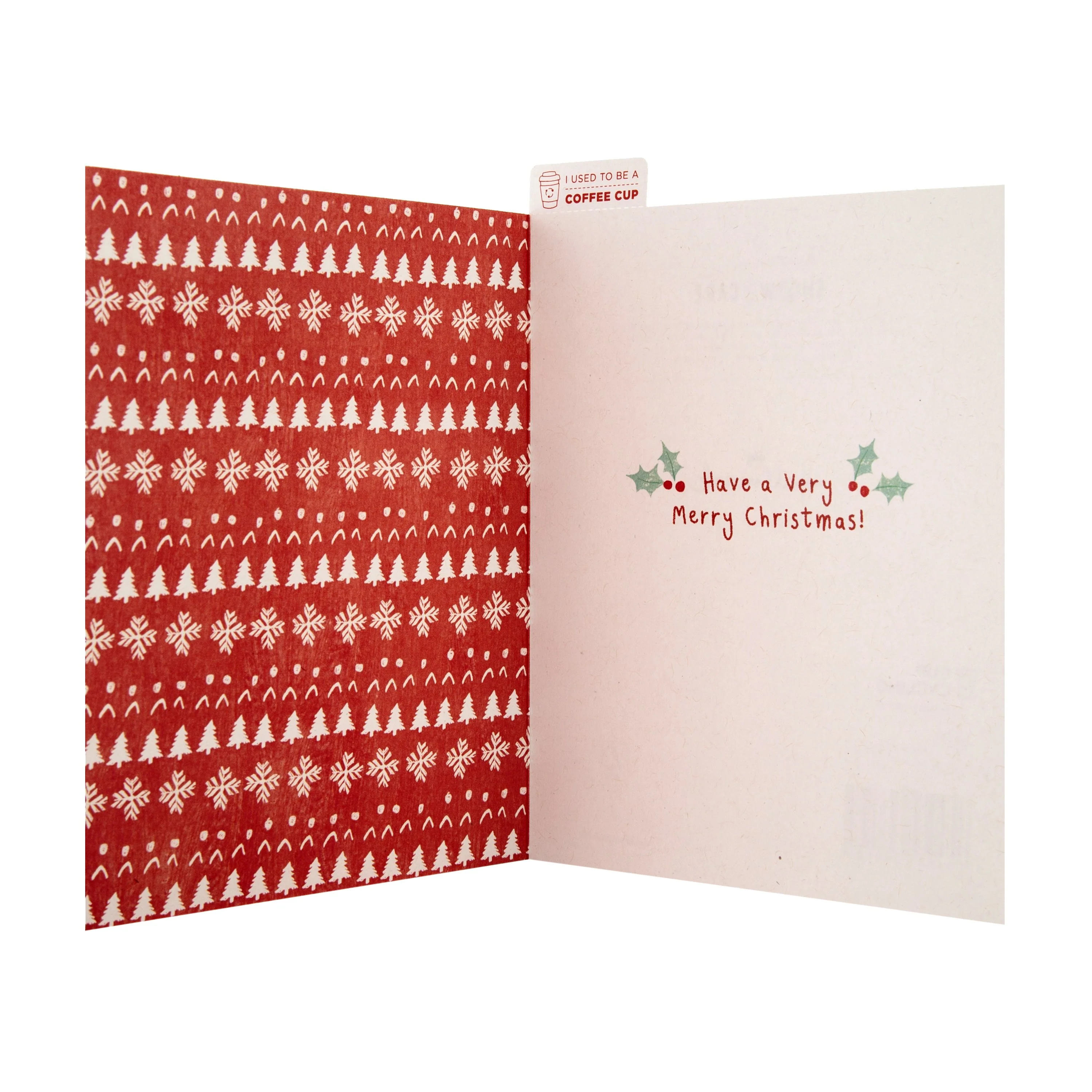 Cupcycling™ Christmas Card for Son - Cute Reindeer in Sweater Design - Image 2