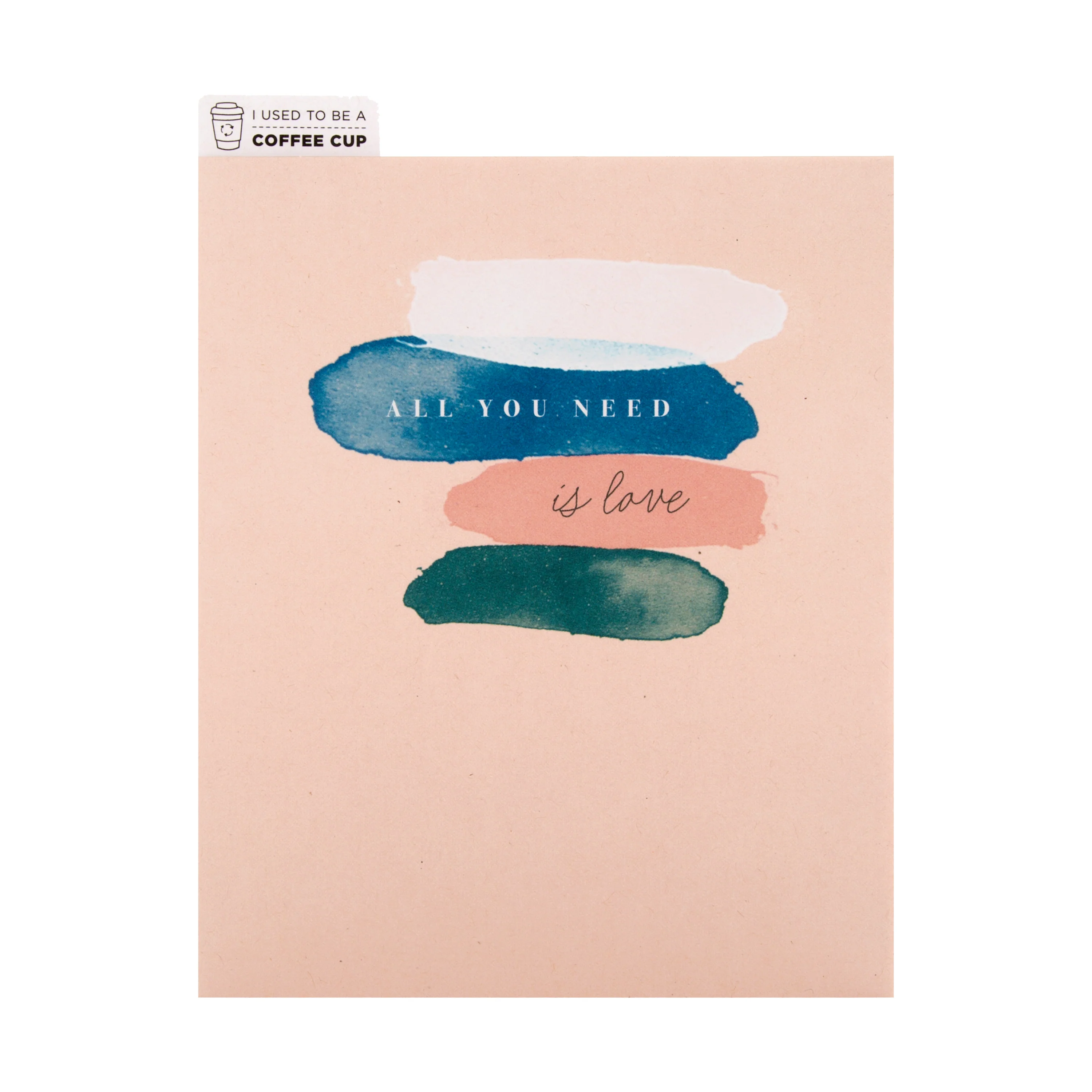 Cupcycling™ Love Card - Classic Pink Watercolour Design - Image 3