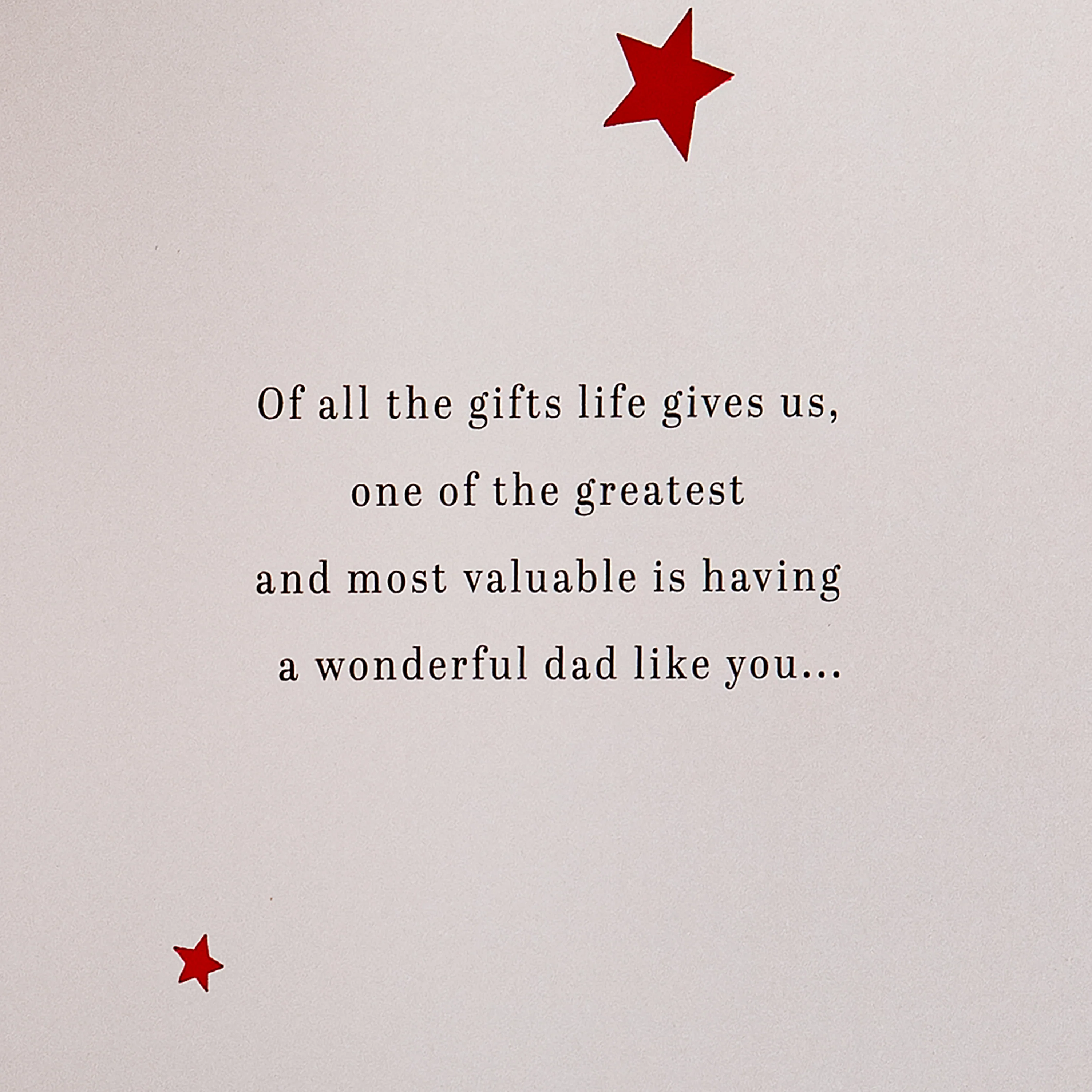 Dad Christmas Card - Special Sentiment, Christmas Pudding Design - Image 3