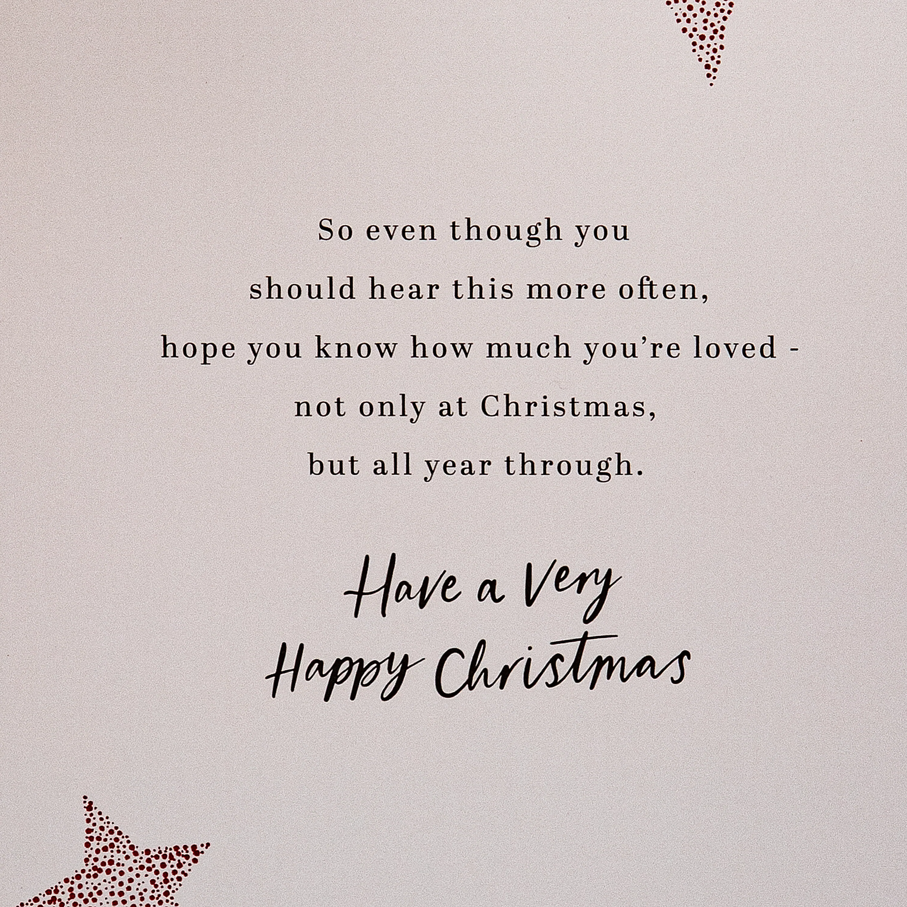 Dad Christmas Card - Special Sentiment, Christmas Pudding Design - Image 6