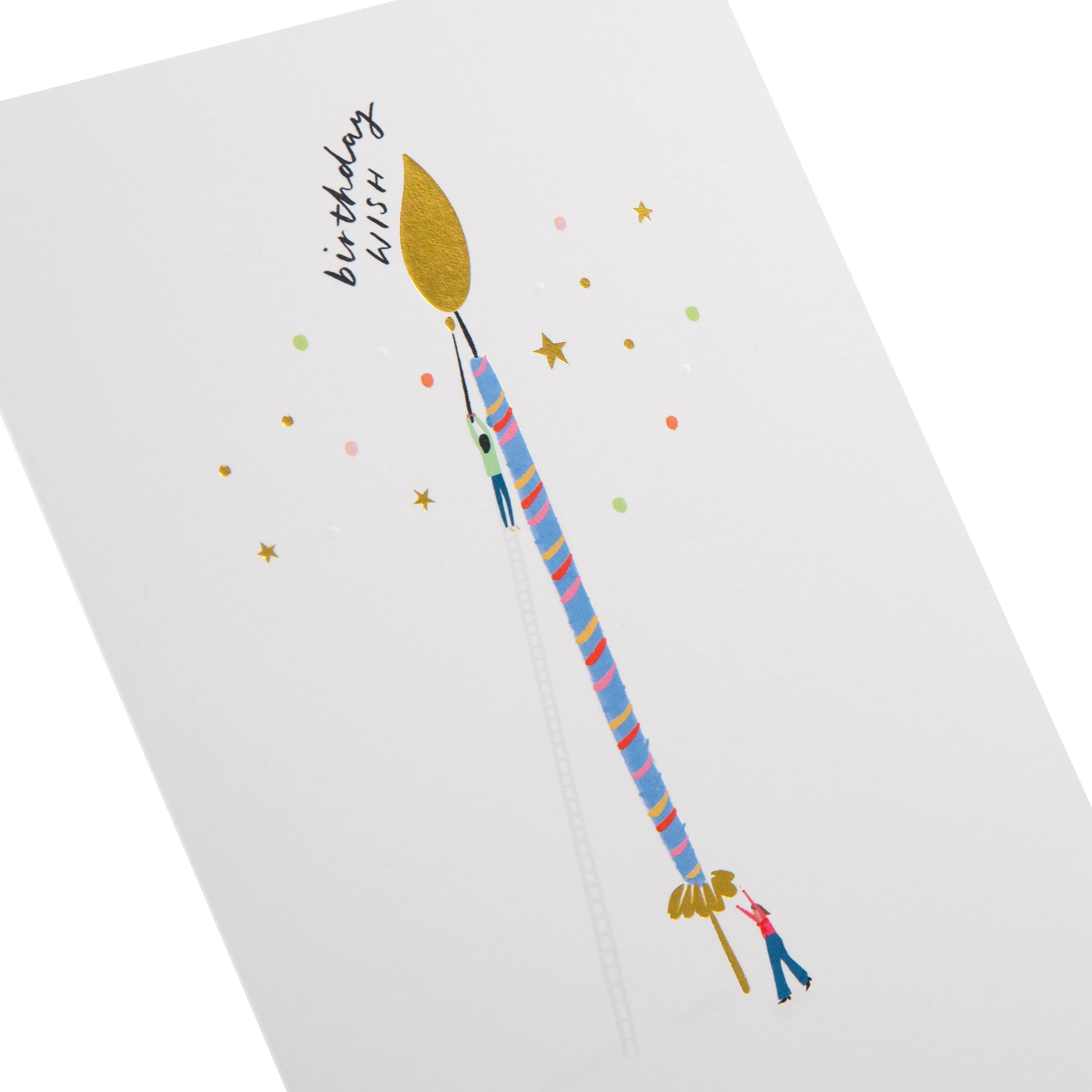 Daydream Wishes Birthday Card - Tiny people with a birthday candle - Image 4