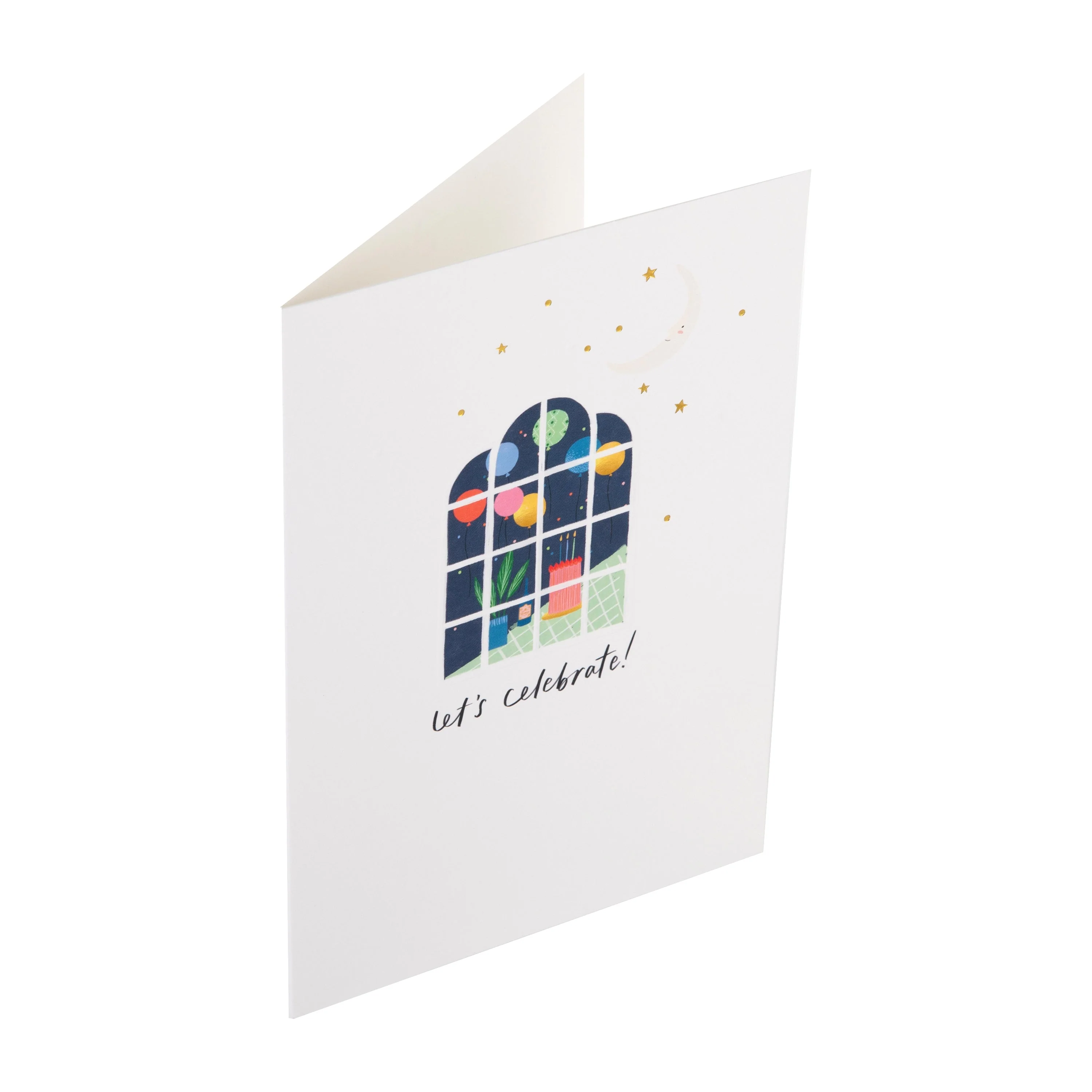 Daydream Wishes Birthday Card - Window with cake and balloons - Image 5