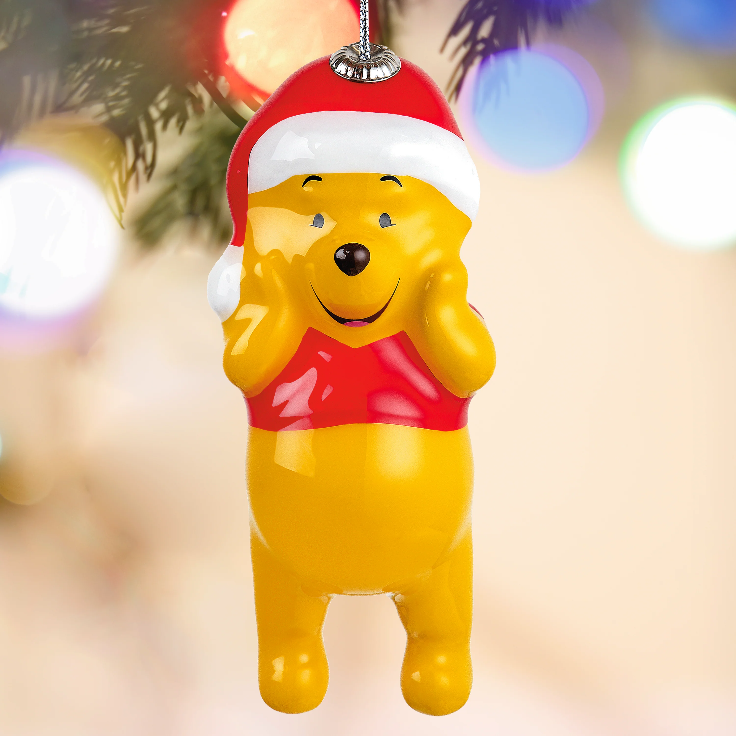 Disney Hanging Ornament - Winnie the Pooh & Santa Hat - Image 5