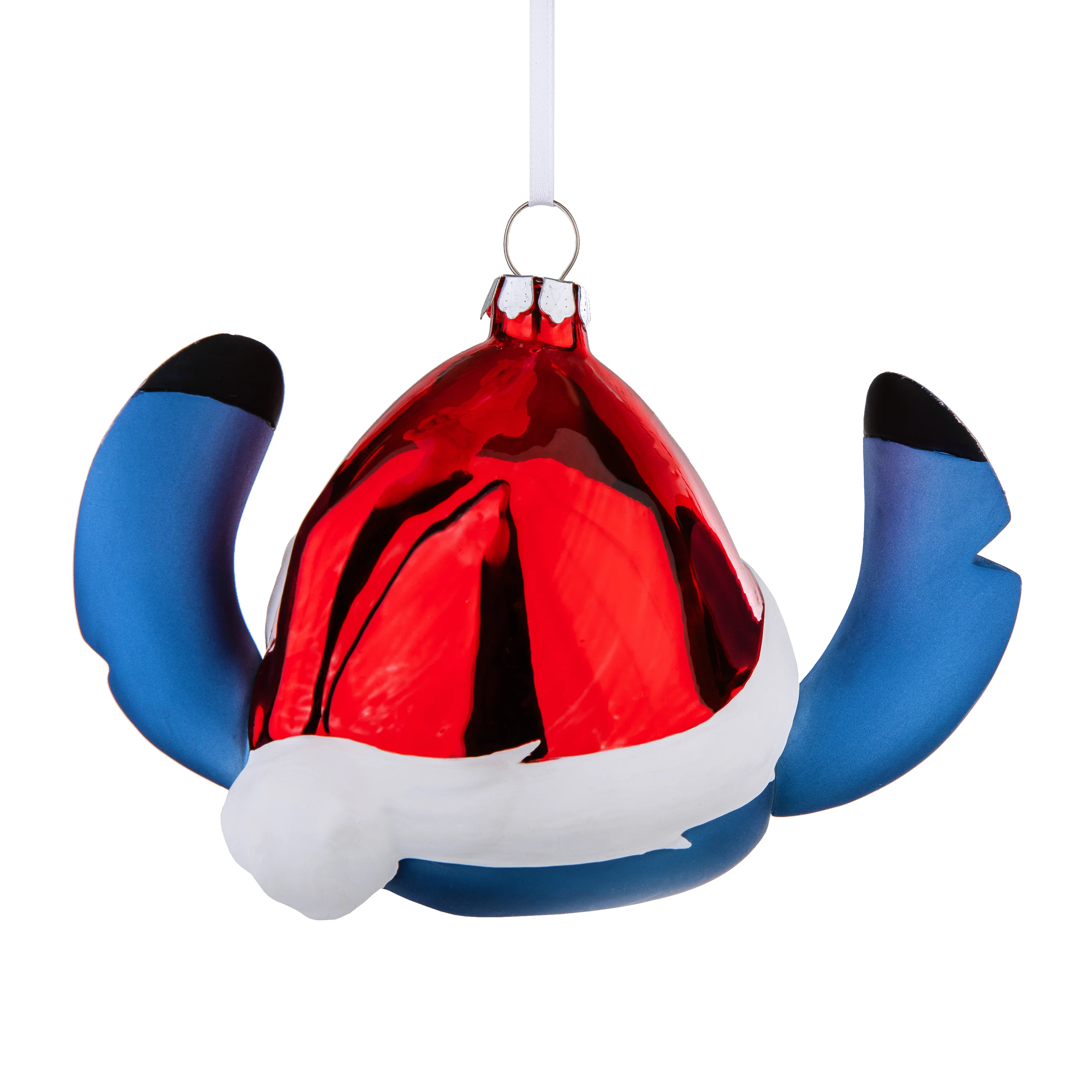 Disney Lilo & Stitch Glass Christmas Ornament - Festive Stitch - Image 3