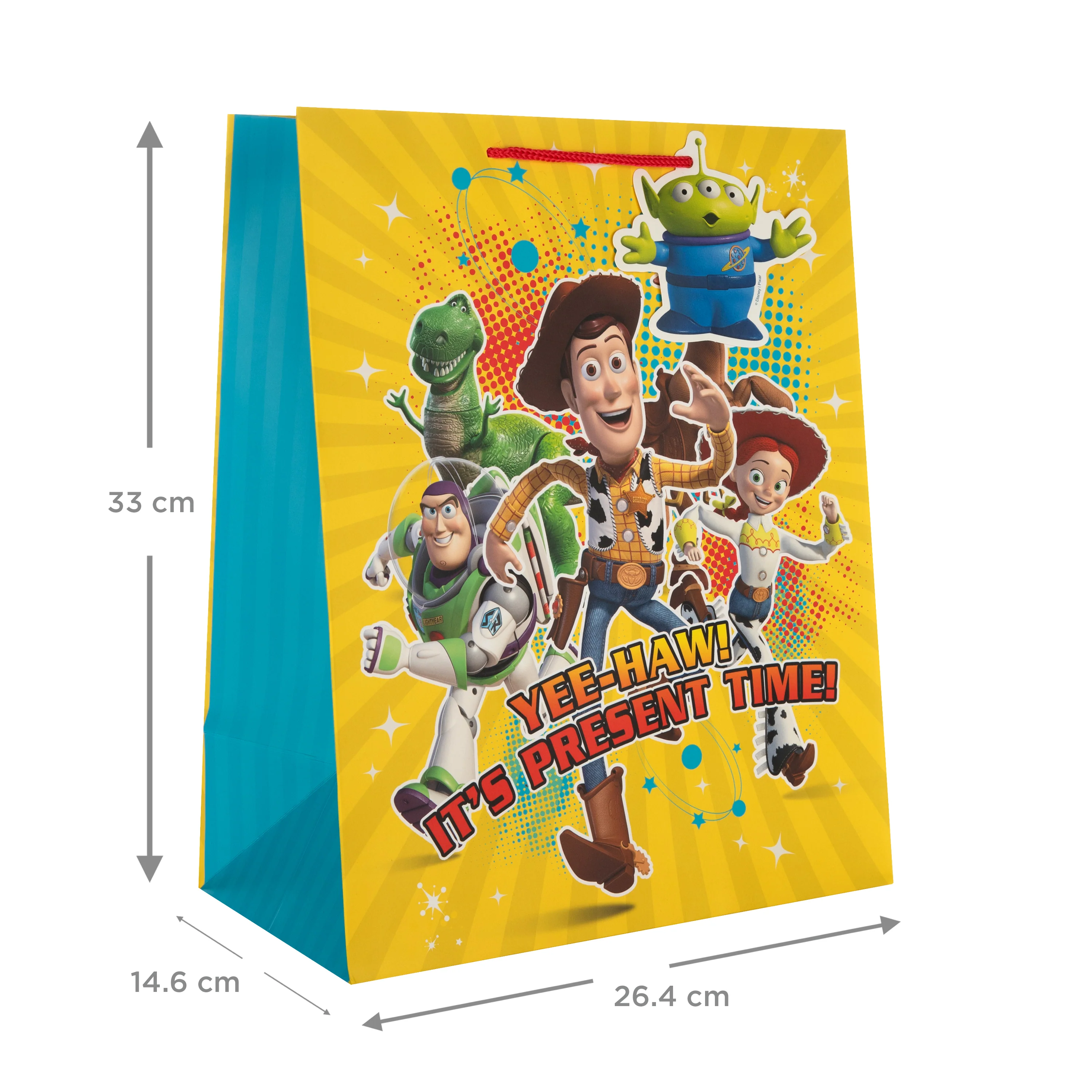 Disney Pixar Toy Story Large Gift Bag - With Matching Pizza Planet Alien Gift Tag - Image 3