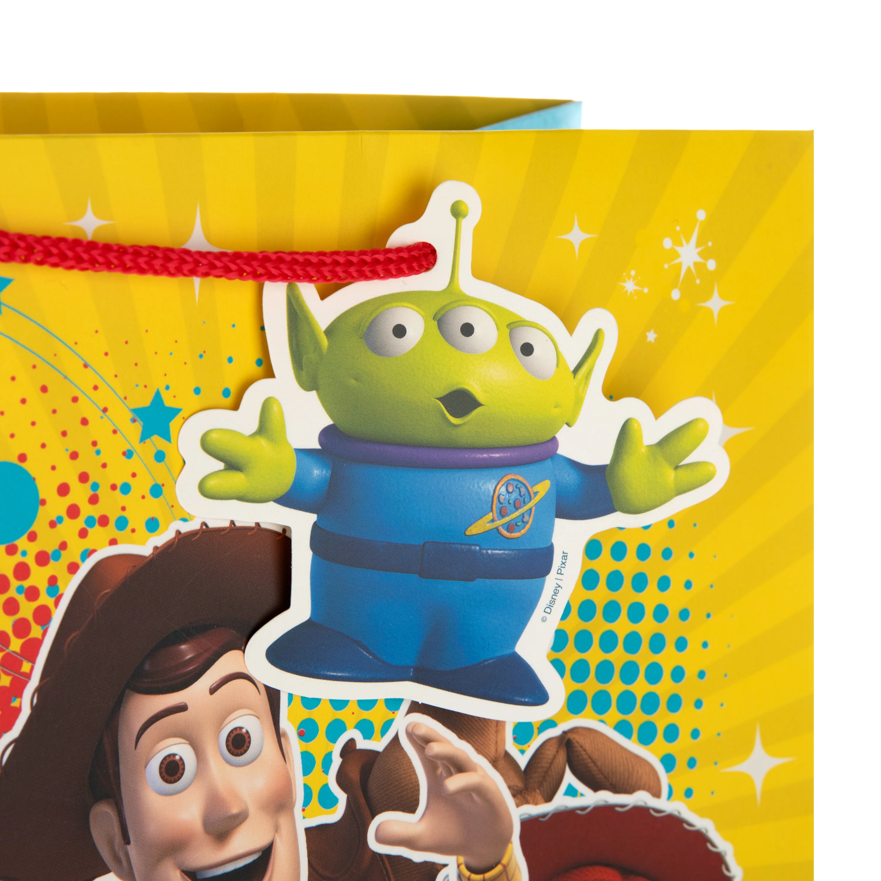 Disney Pixar Toy Story Large Gift Bag - With Matching Pizza Planet Alien Gift Tag - Image 5
