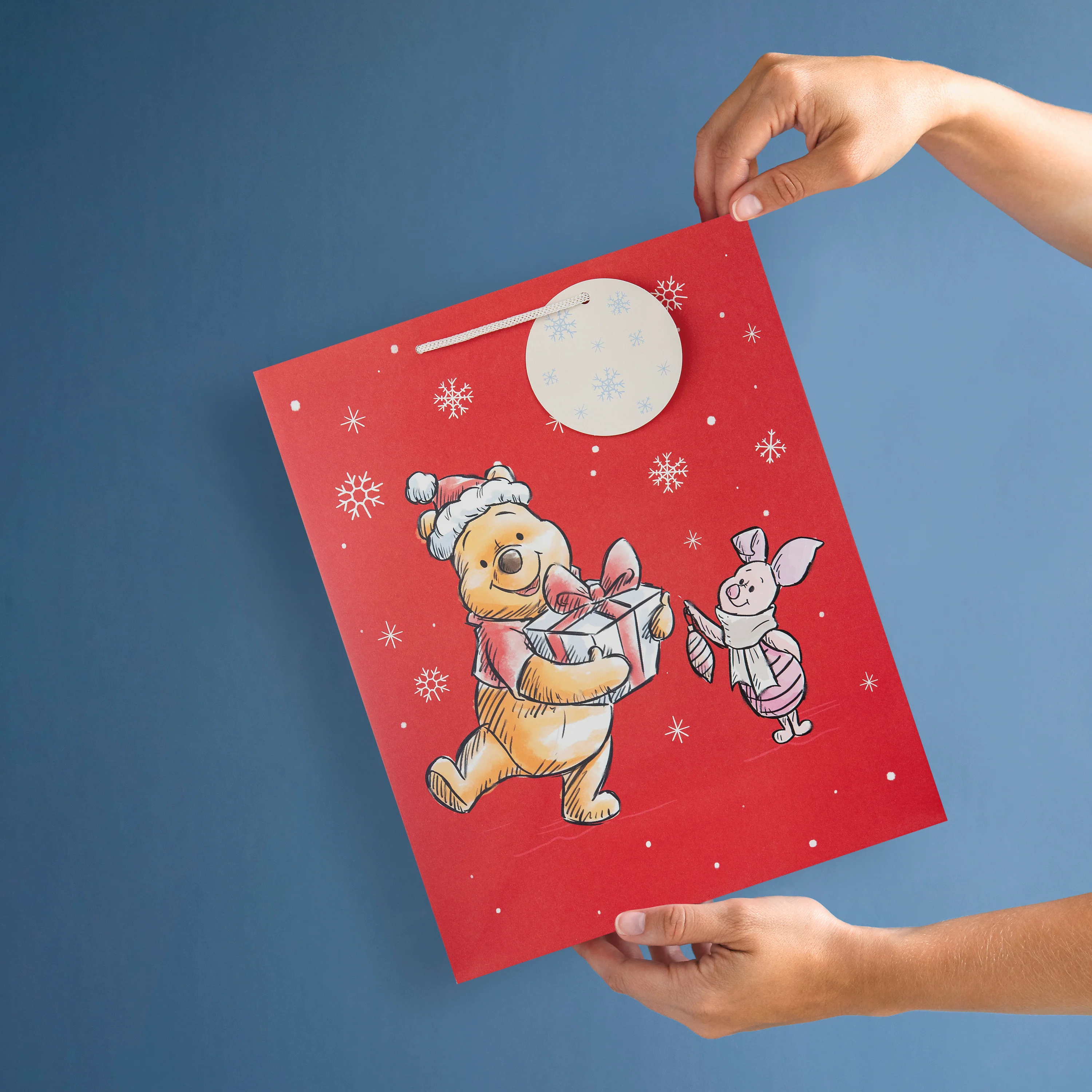 Disney Winnie-the-Pooh Large Christmas Gift Bags - Pack of 3 in 1 Design - Image 2