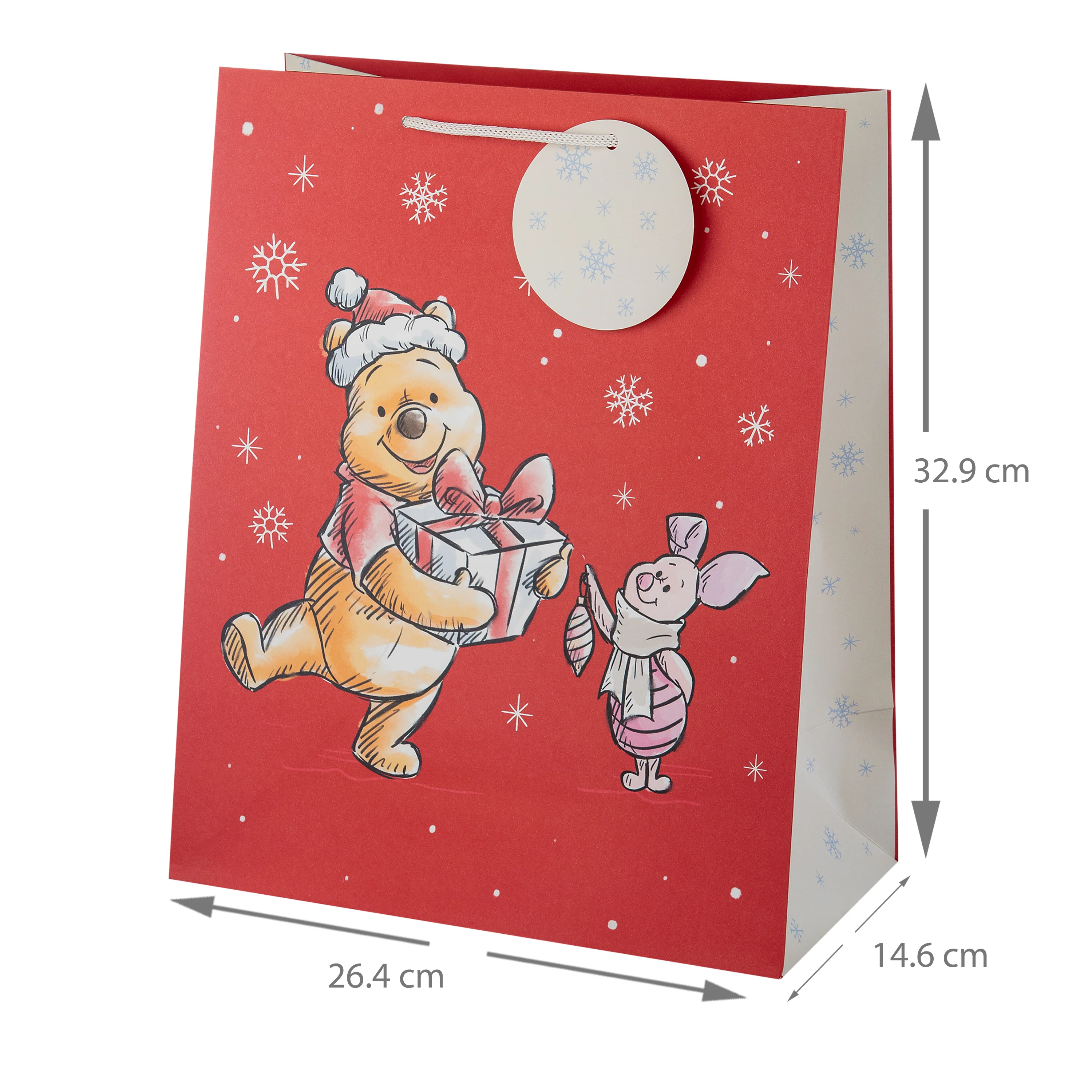 Disney Winnie-the-Pooh Large Christmas Gift Bags - Pack of 3 in 1 Design - Image 3