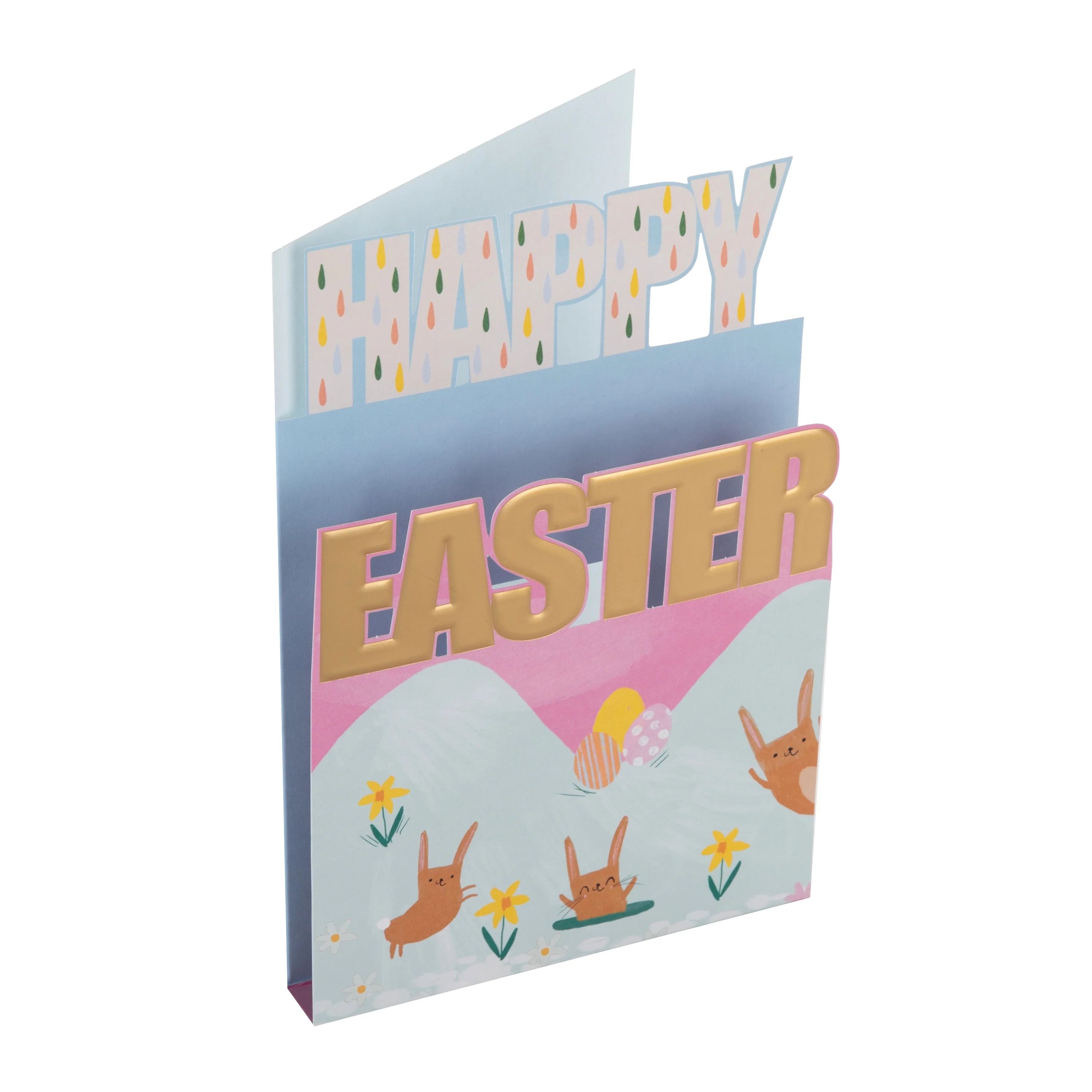 Easter Card - 3D Cute Rabbits Design - Image 3
