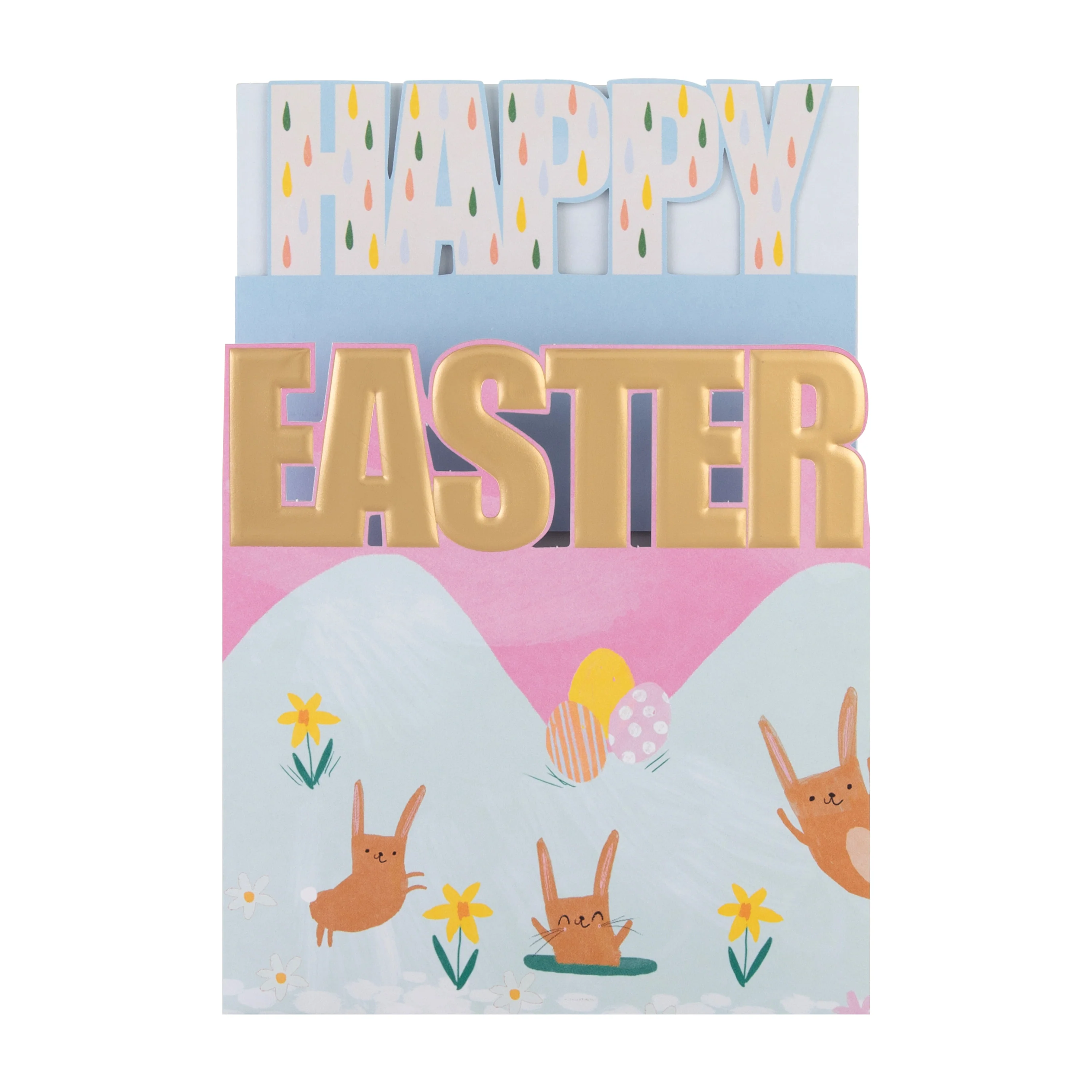 Easter Card - 3D Cute Rabbits Design - Image 4