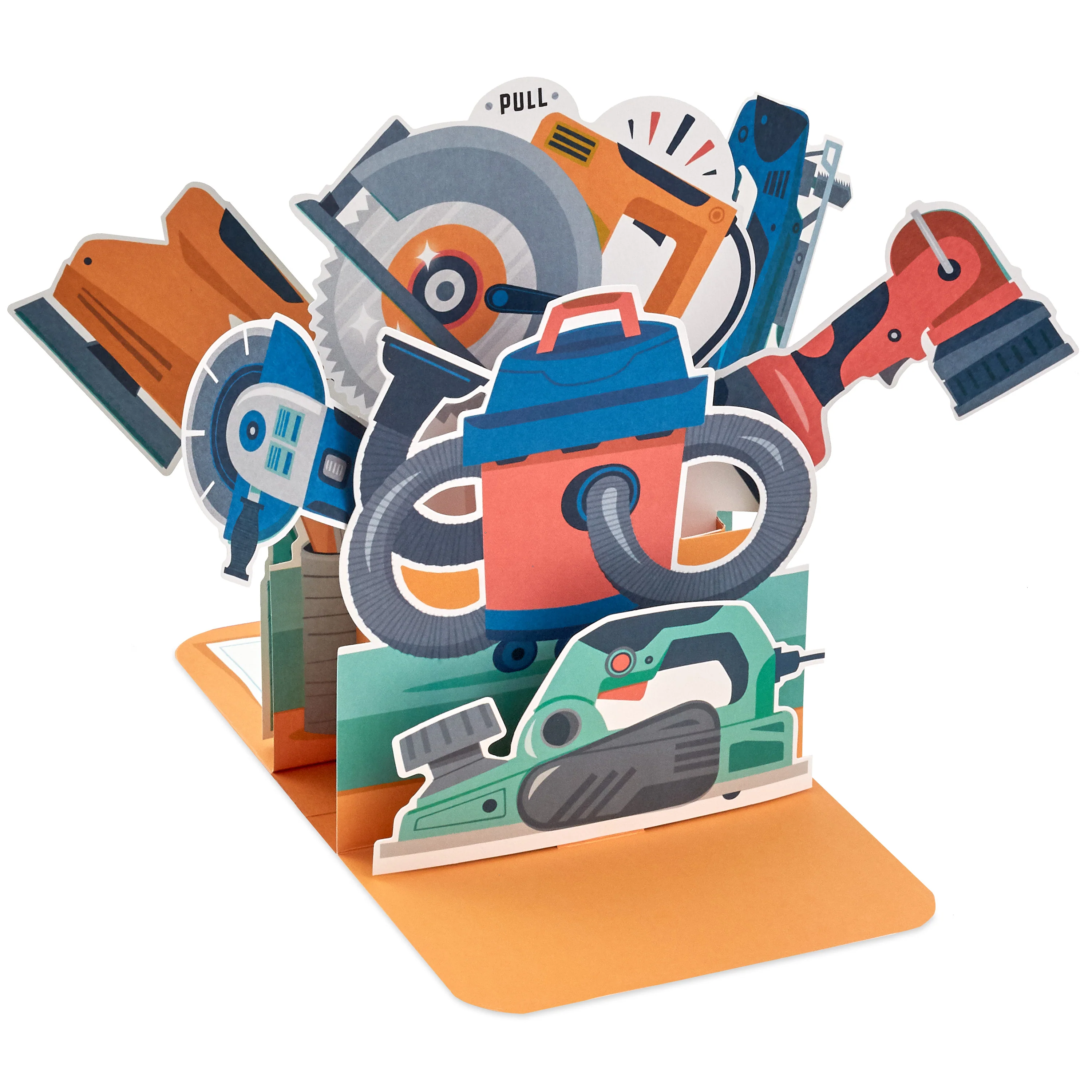 Father's Day Card - 3D & Pop Up Red Toolbox Design - Image 3