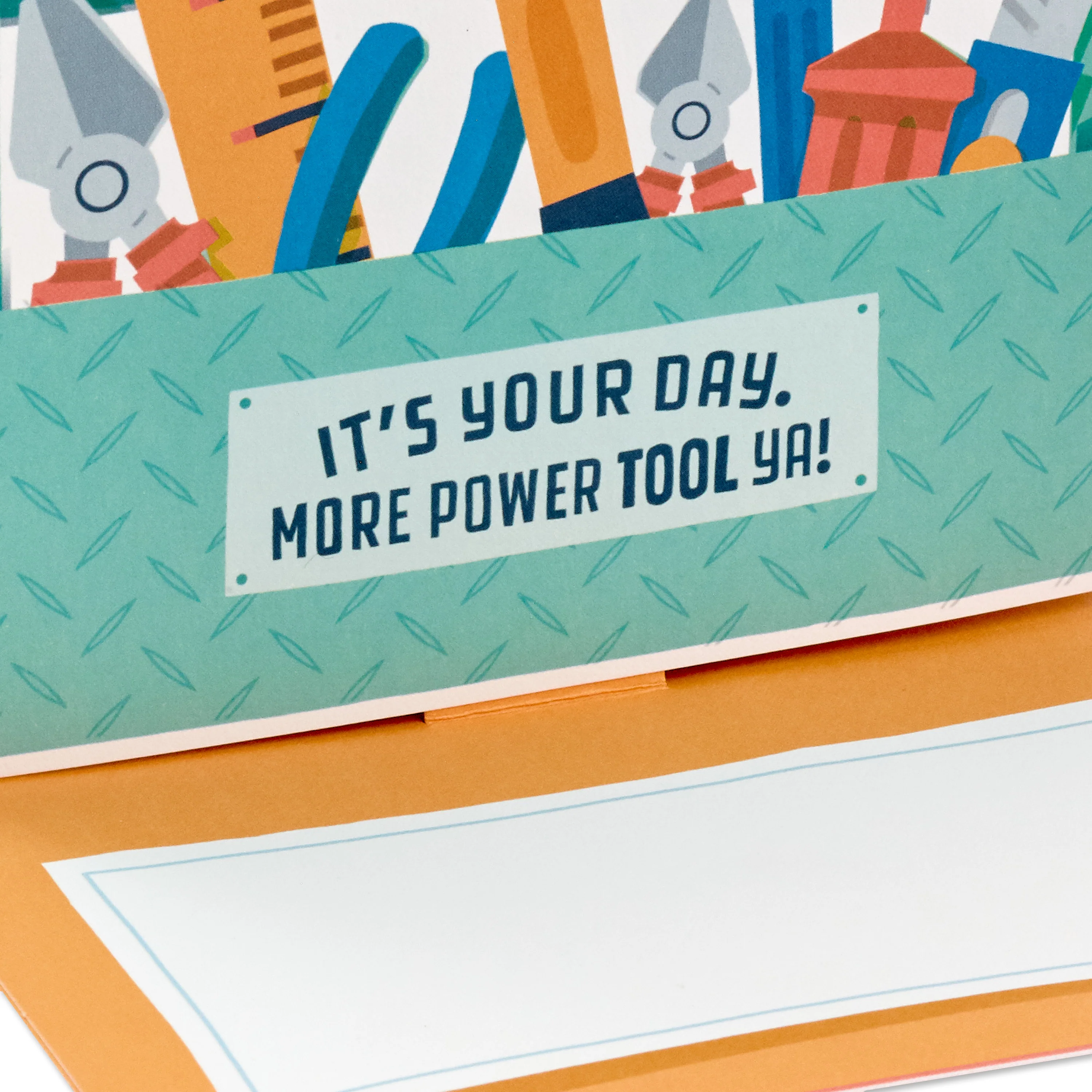 Father's Day Card - 3D & Pop Up Red Toolbox Design - Image 7