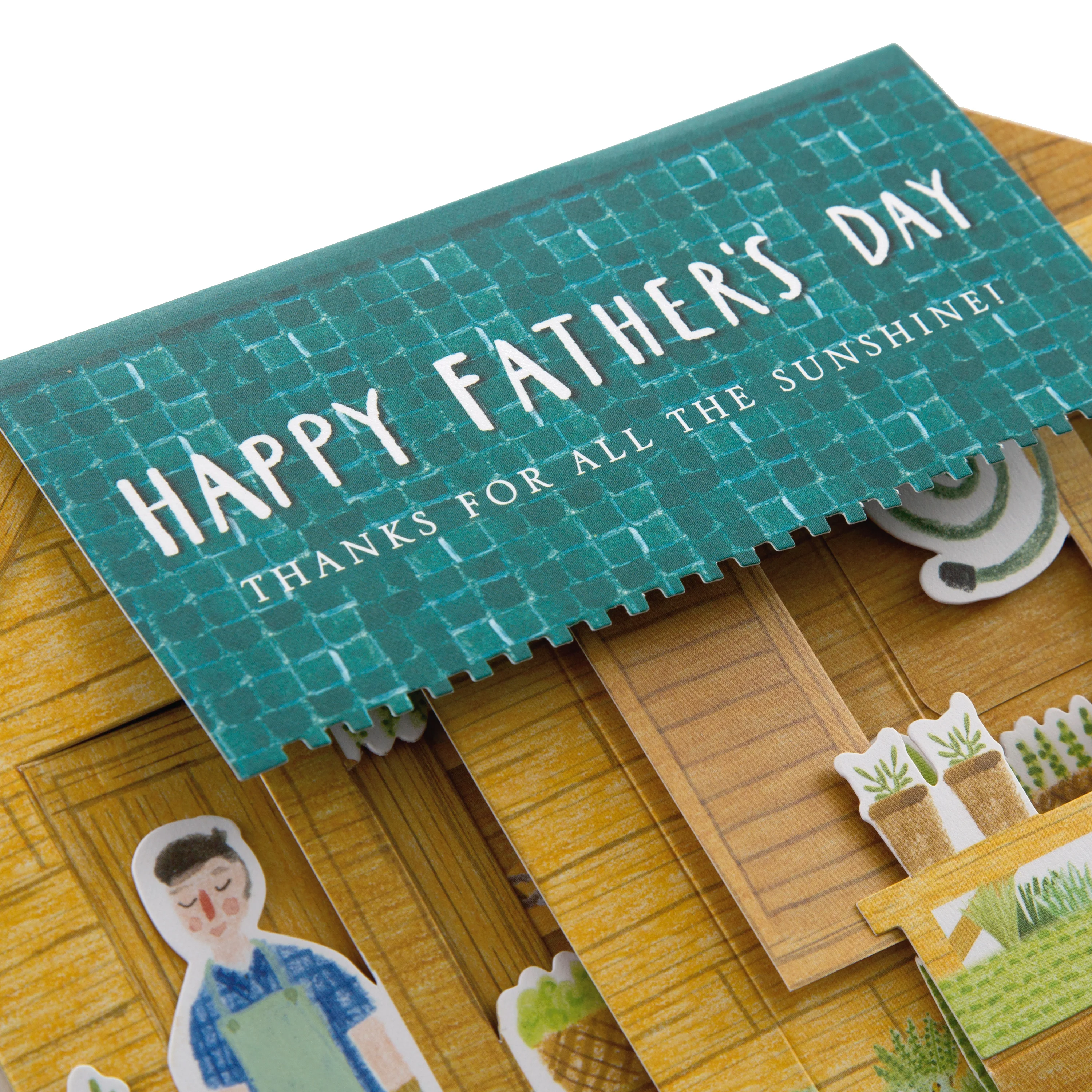 Father's Day Card - 3D Pop-up Shed Design - Image 5