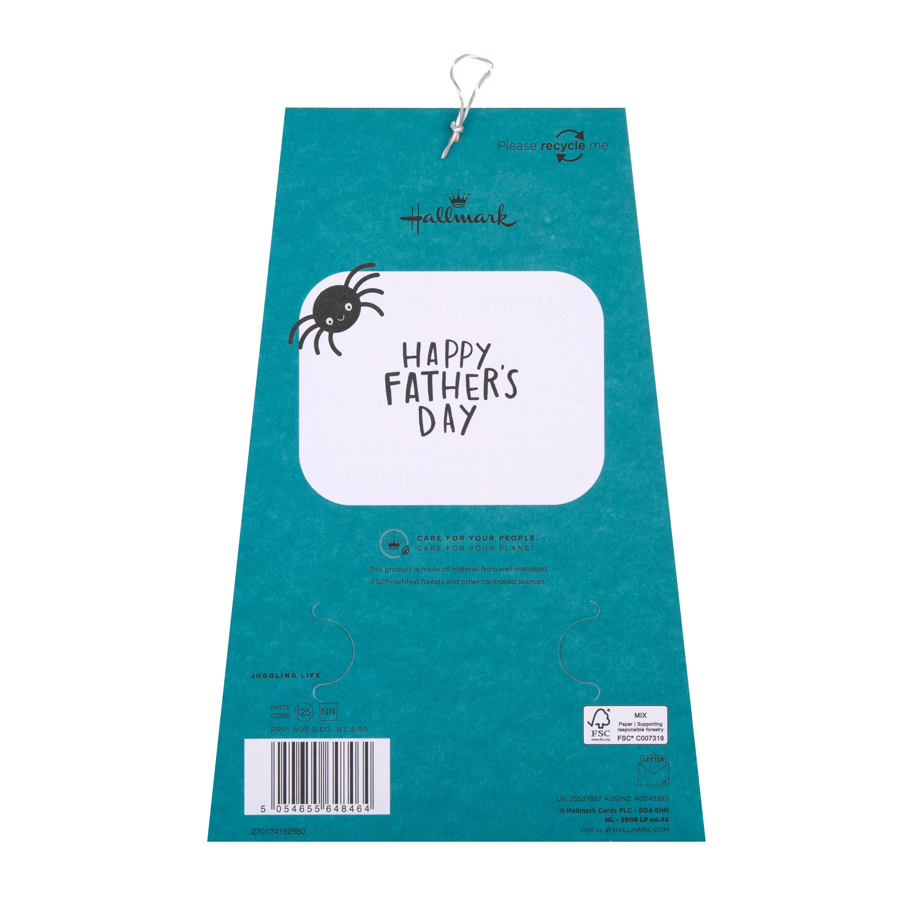 Father's Day Card - 3D & Pop-Up Spider Catcher Design - Image 2