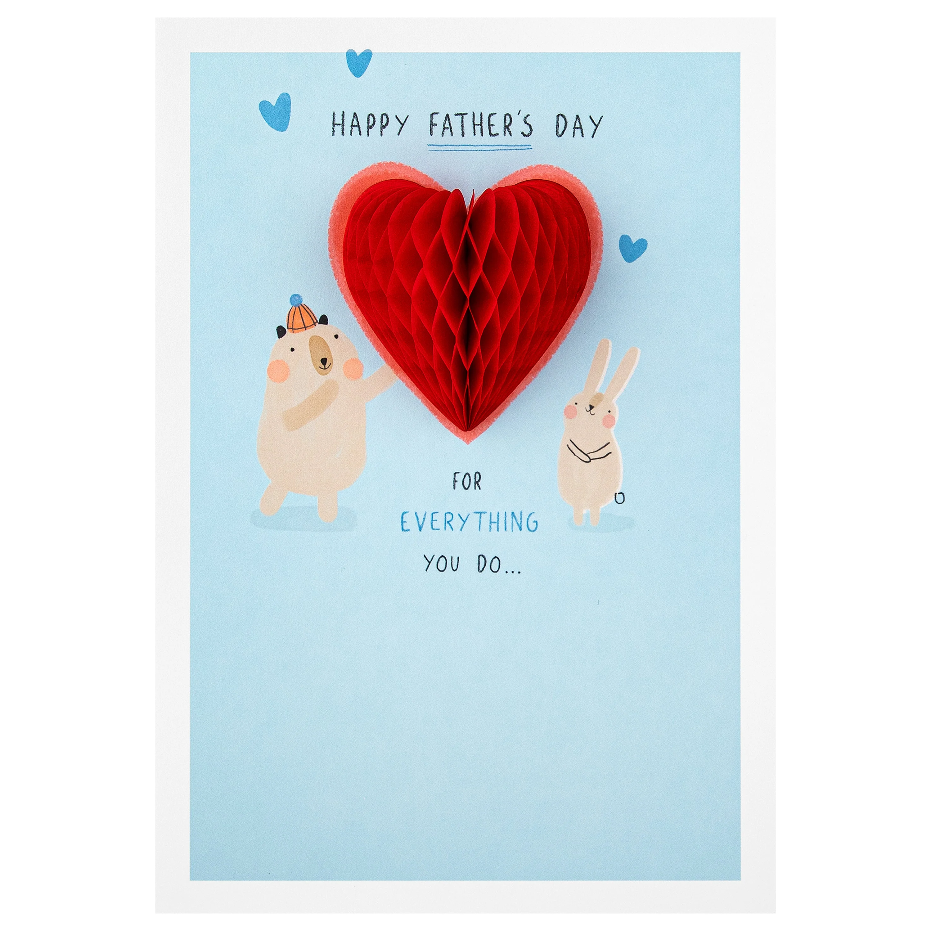 Father's Day Card - Cute Design with Heart Keepsake - Image 4