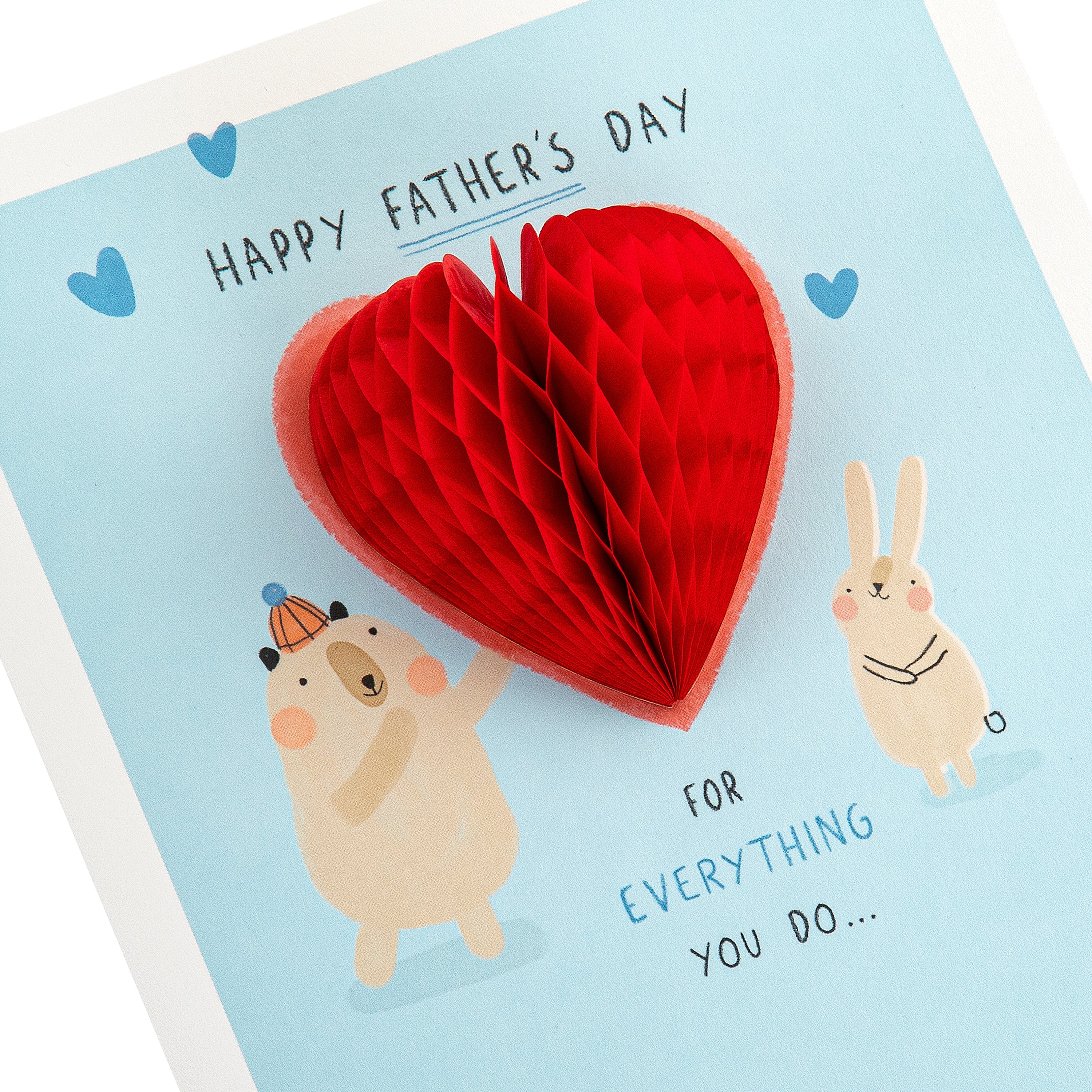 Father's Day Card - Cute Design with Heart Keepsake - Image 5