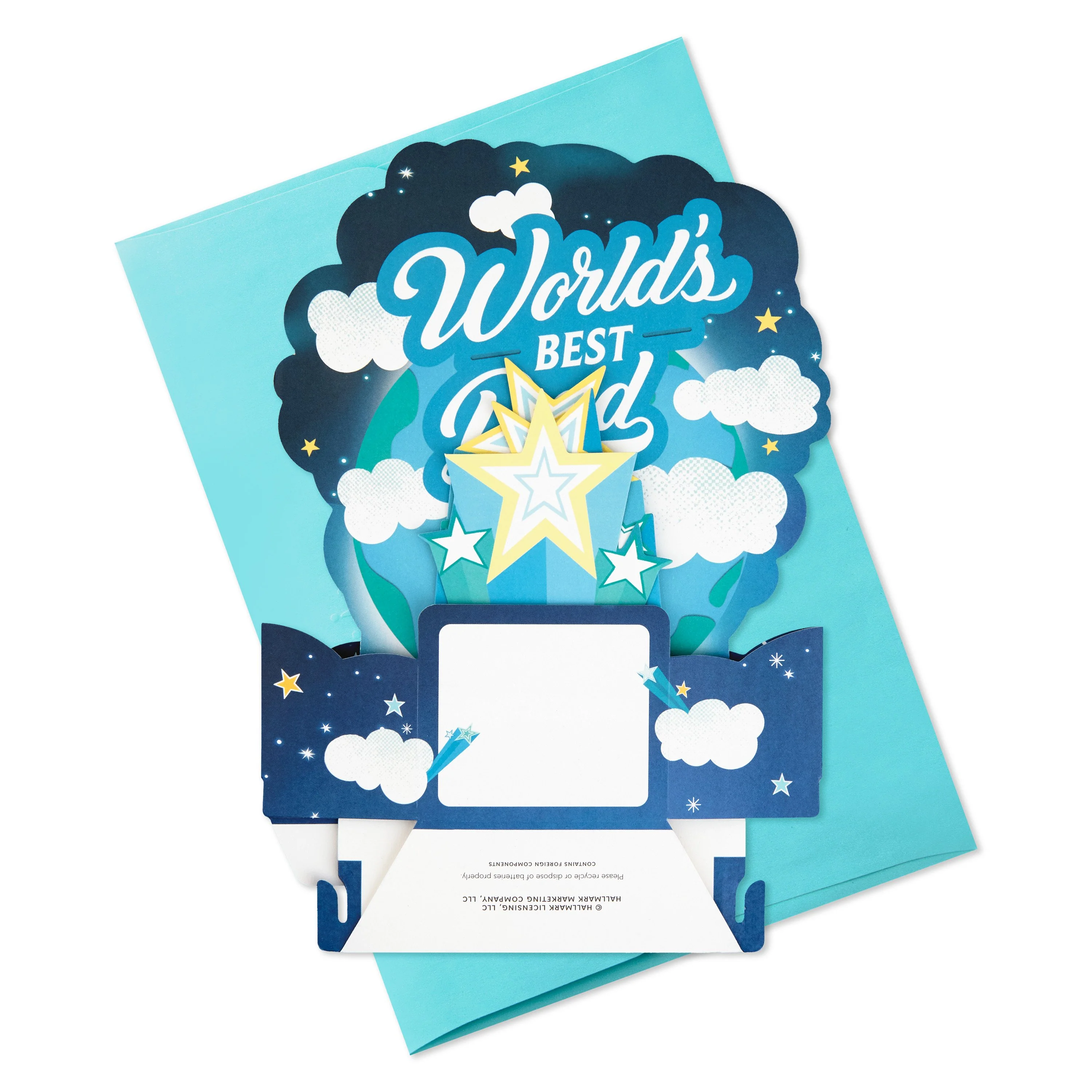 Father's Day Card for Dad - Musical, 3D, Pop-out Design - Image 3