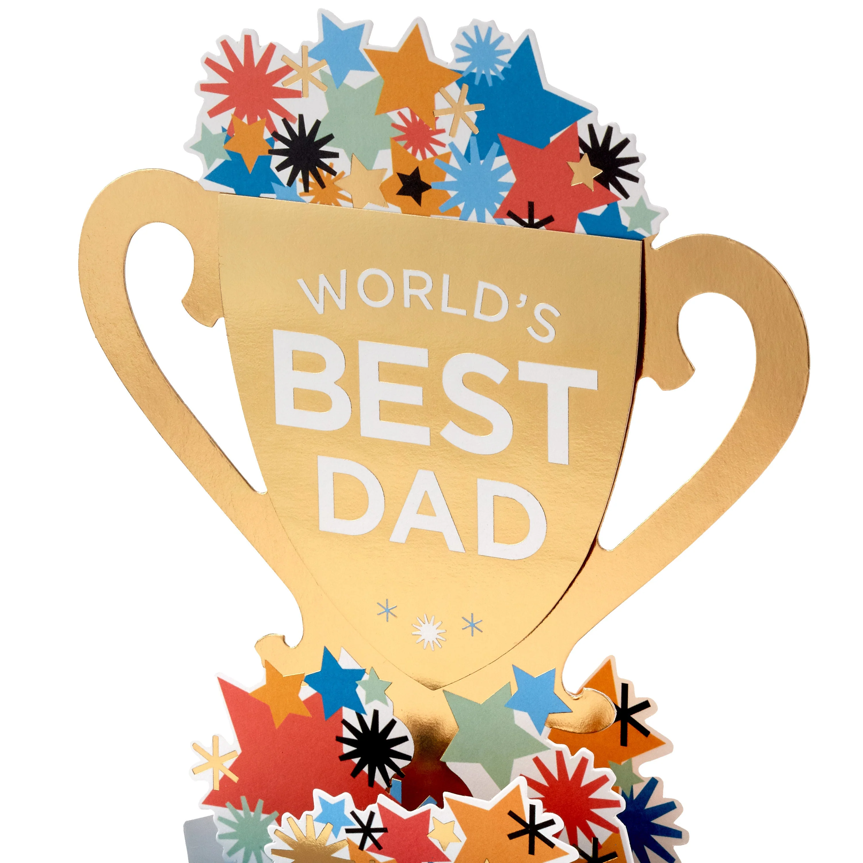 Father's Day Card for Dad - 3D Pop-Up 'Best Dad' Trophy - Image 4