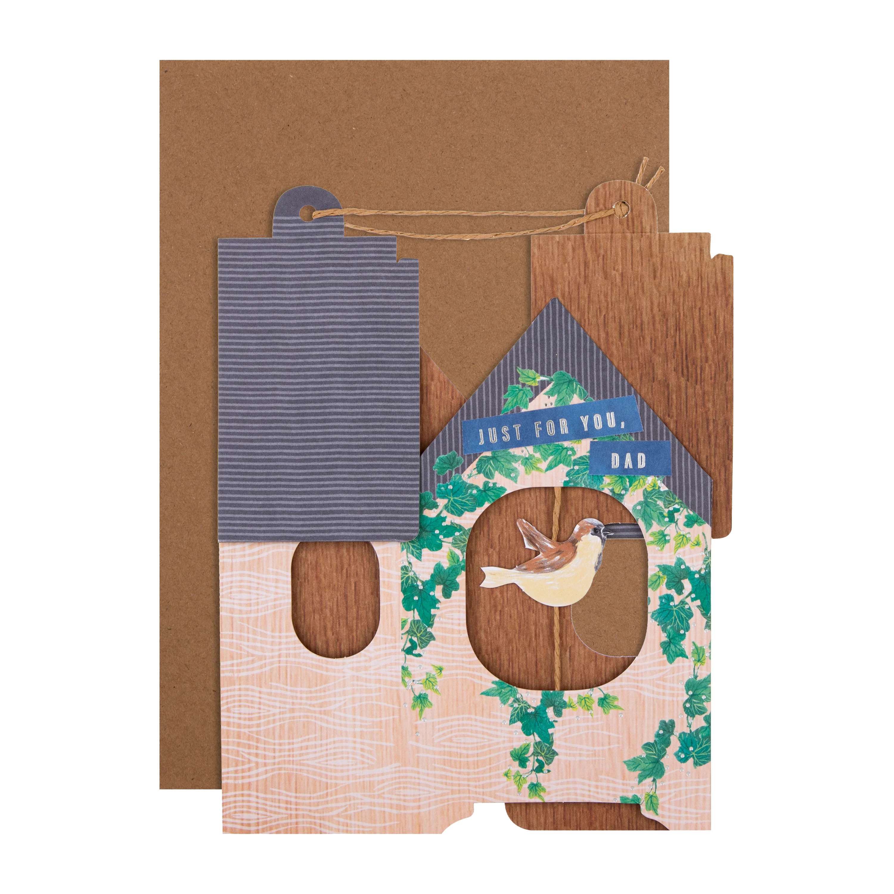 Father's Day Card for Dad - 3D & Pop Up Birdhouse Design - Image 2