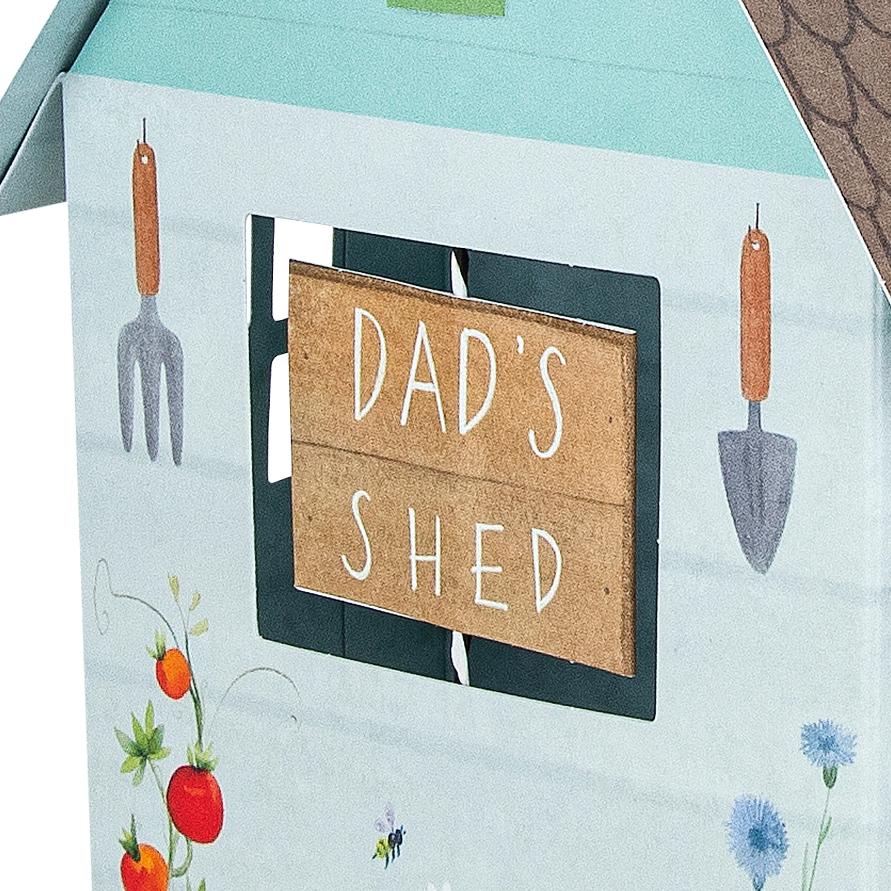 Father's Day Card for Dad - 3D & Pop Up 'Dad's Shed' Design - Image 4