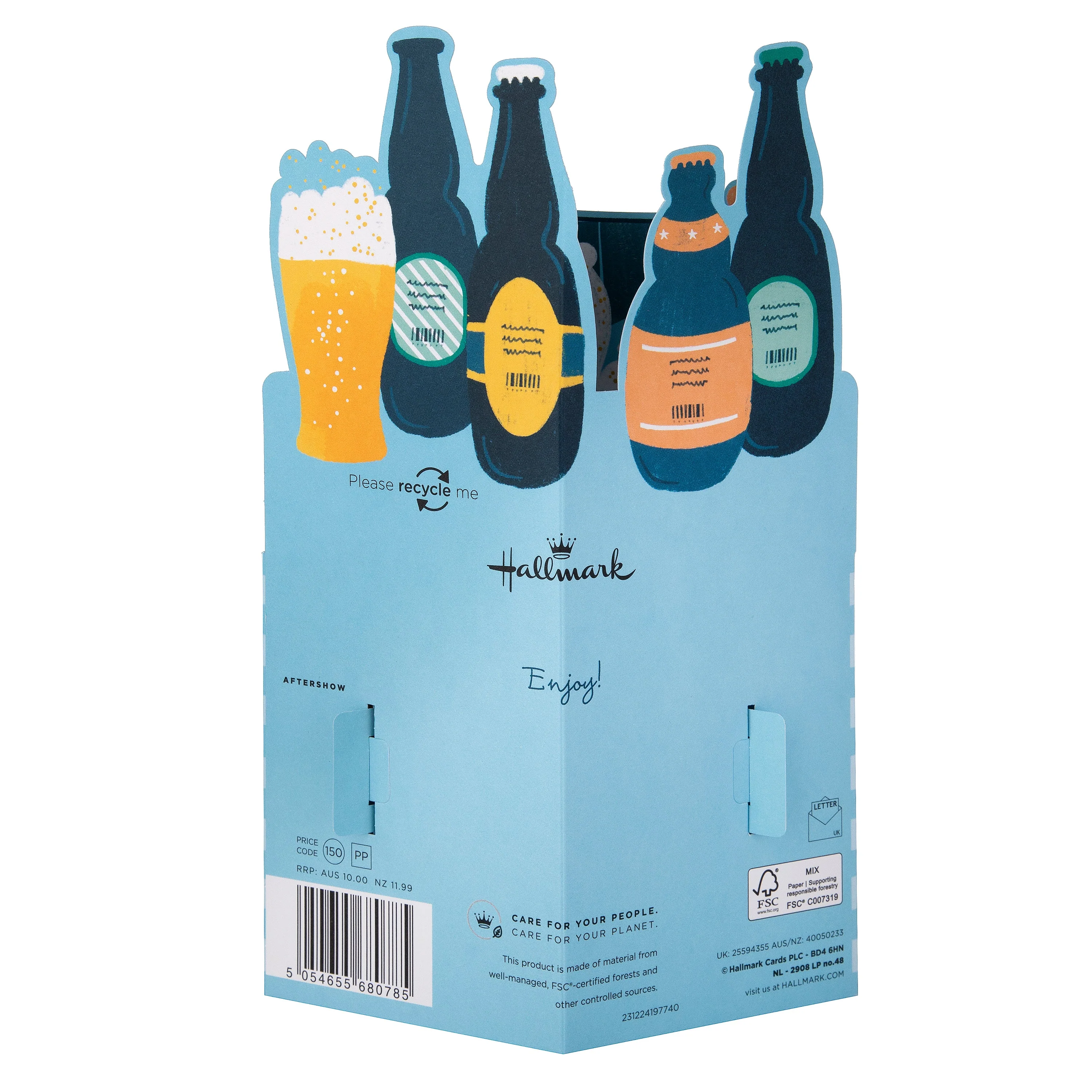 Father's Day Card for Dad - Die-cut Pop Up Beer Design - Image 5