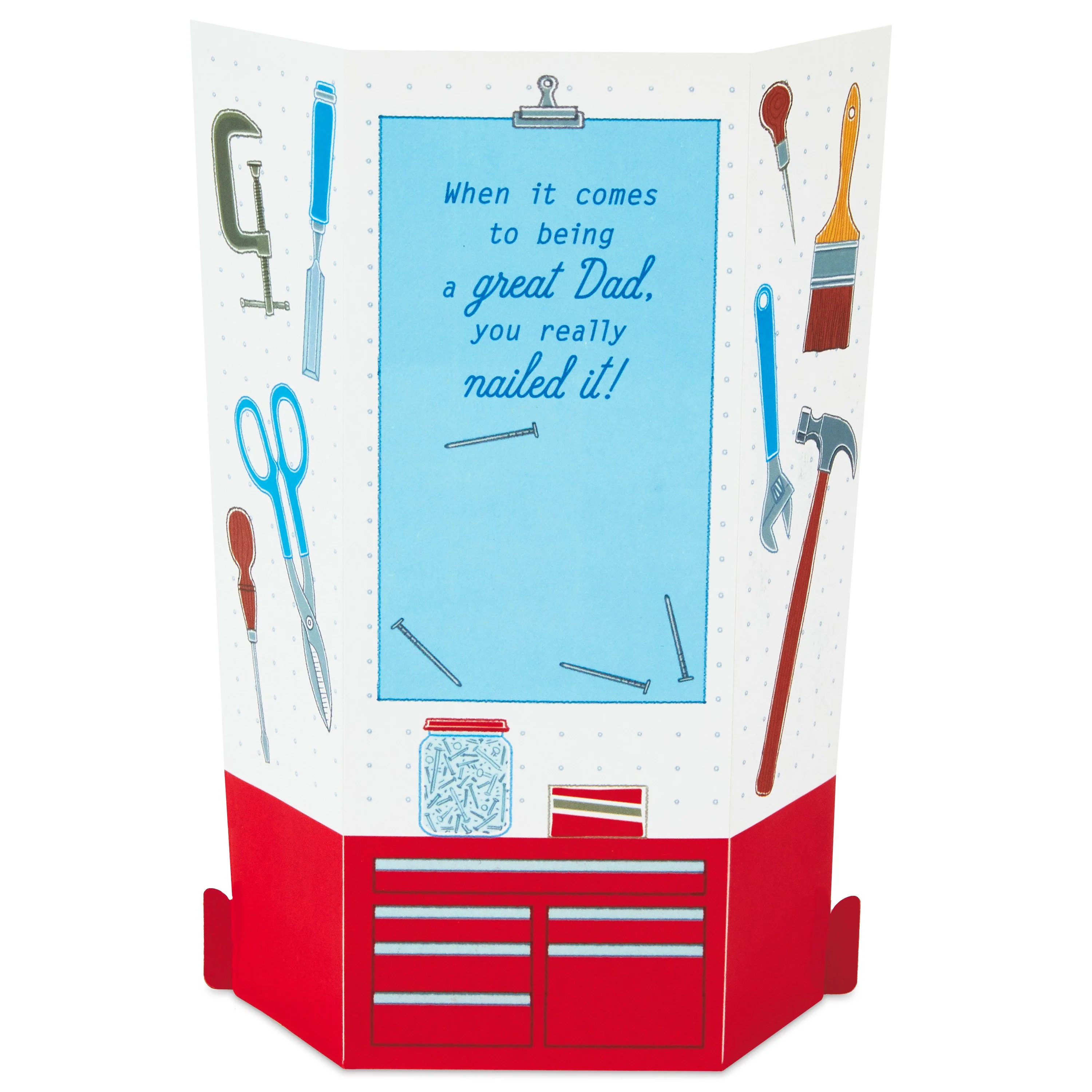 Father's Day Card for Dad - DIY Themed Pop-out  Design - Image 4