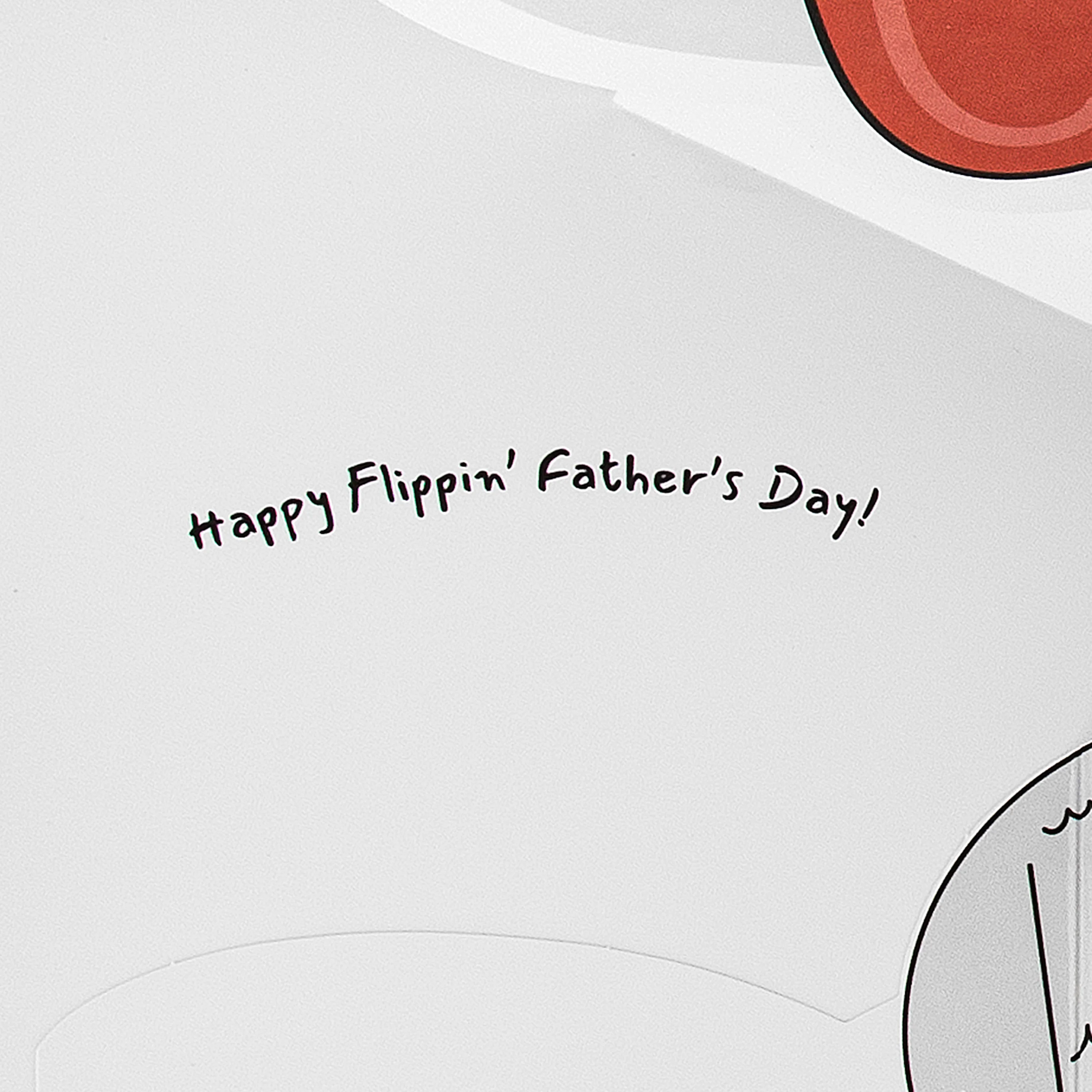 Father's Day Card for Dad - Funny Dog & Steak Design - Image 3