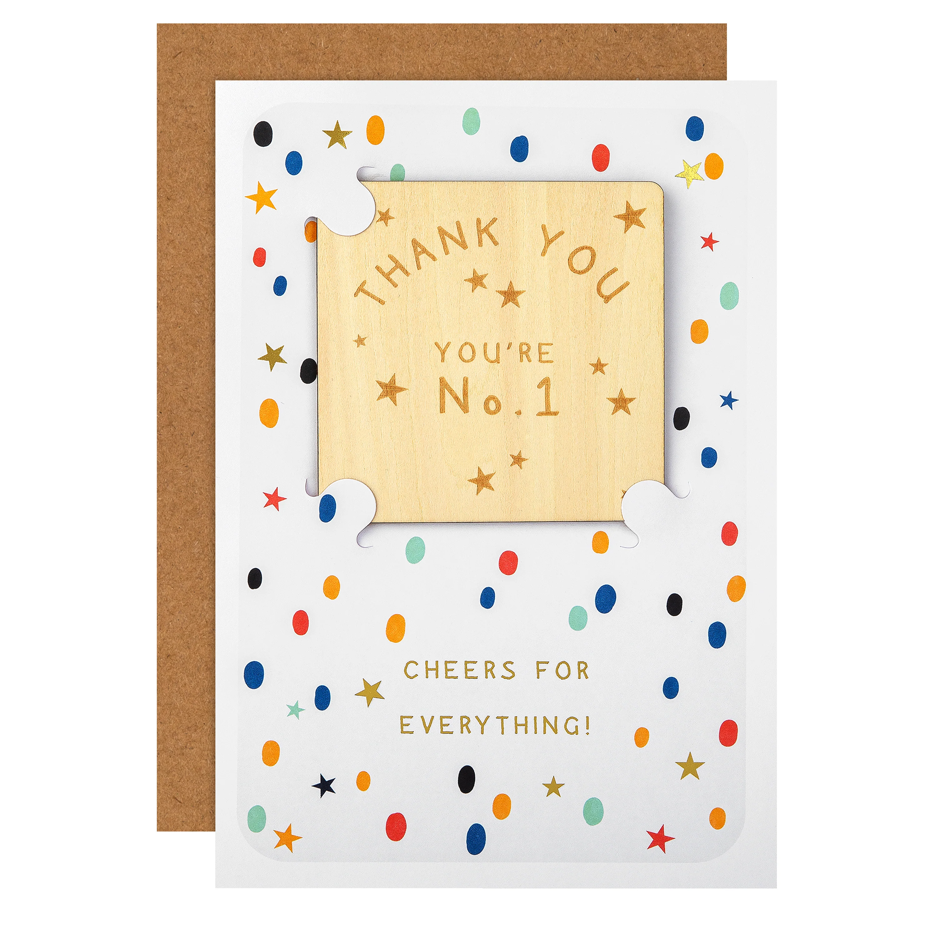 Father's Day Card - 'My Cuppa Tea' Polka Dots & Keepsake Coaster