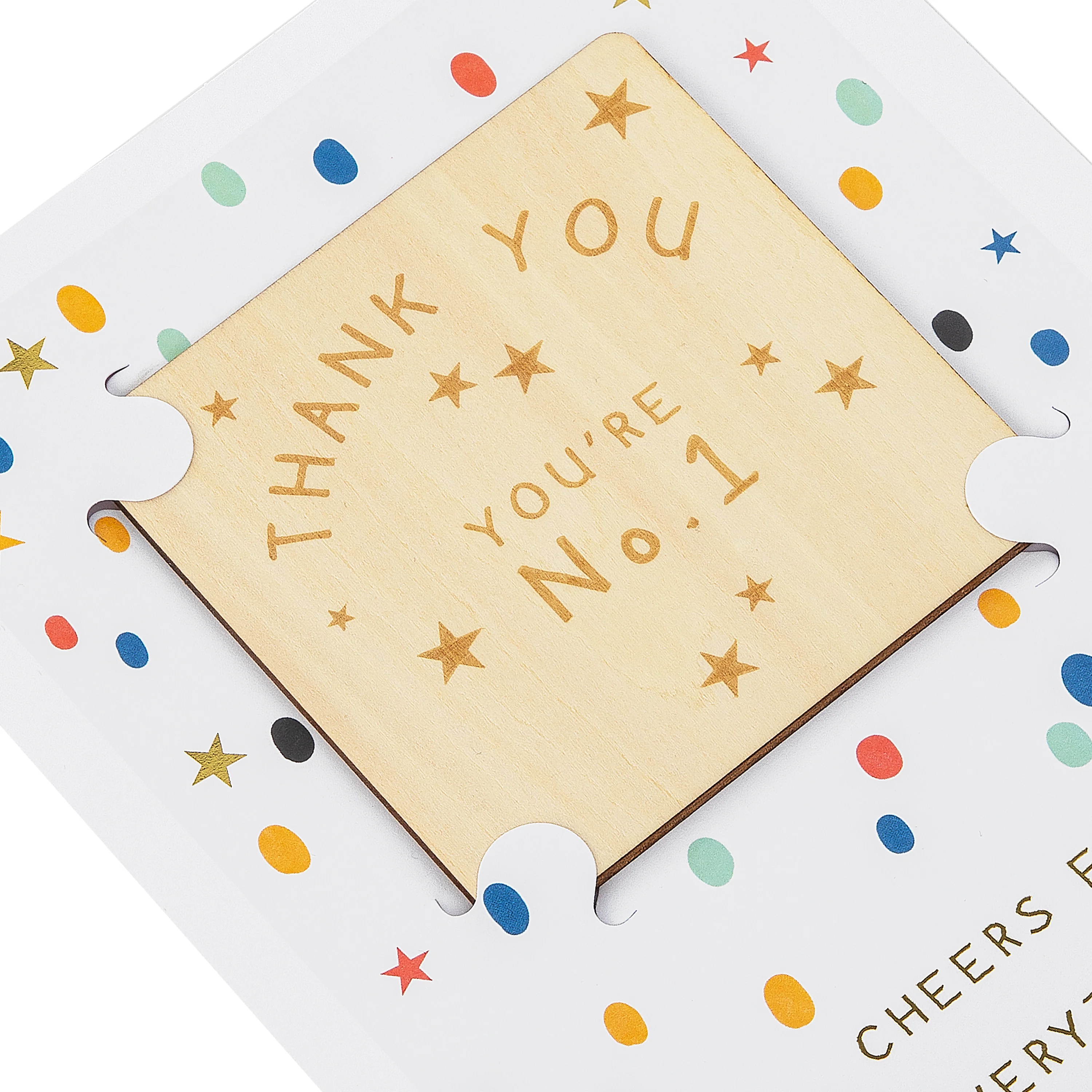 Father's Day Card - 'My Cuppa Tea' Polka Dots & Keepsake Coaster - Image 5