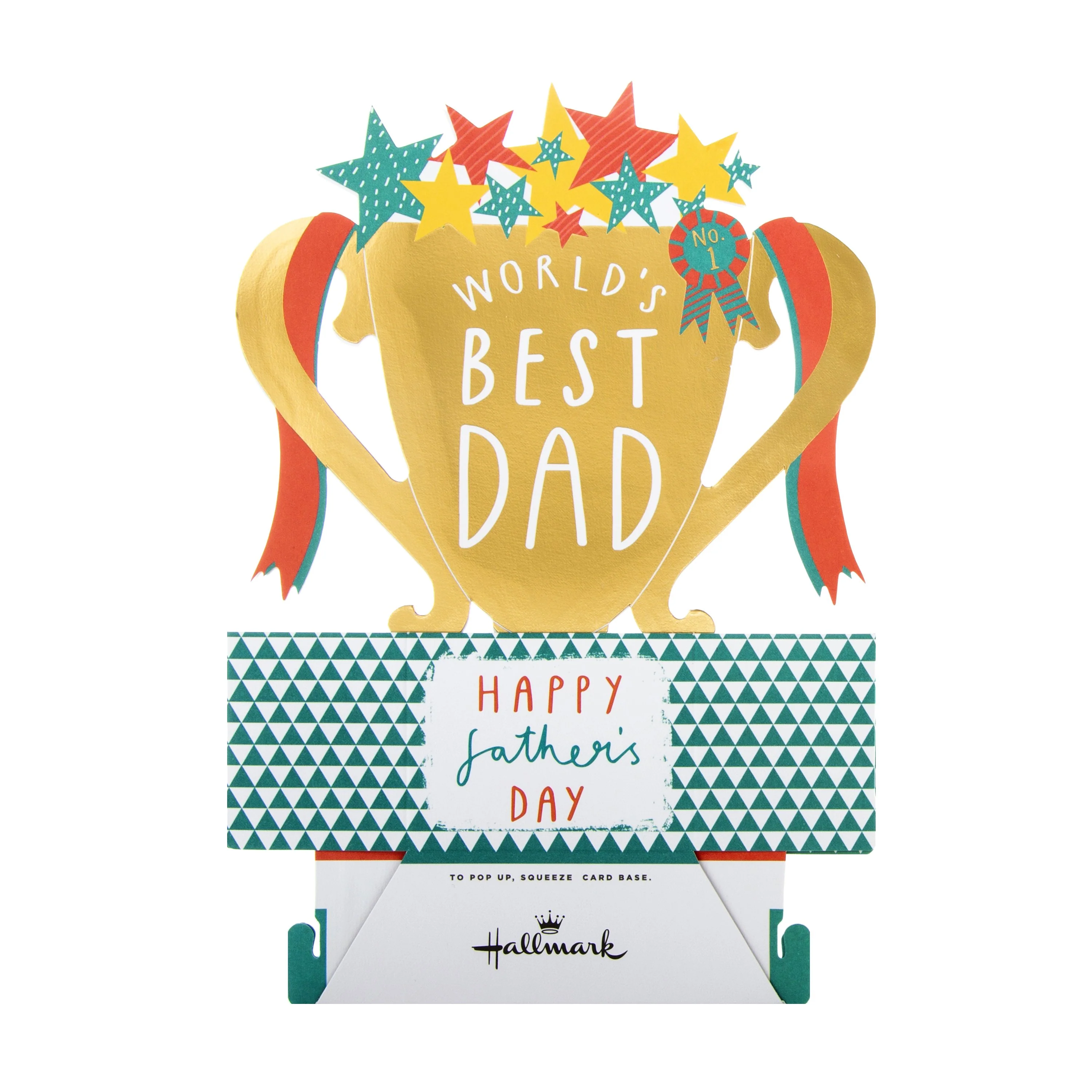 Father's Day Card for Dad - Pop-up Trophy Design - Image 3