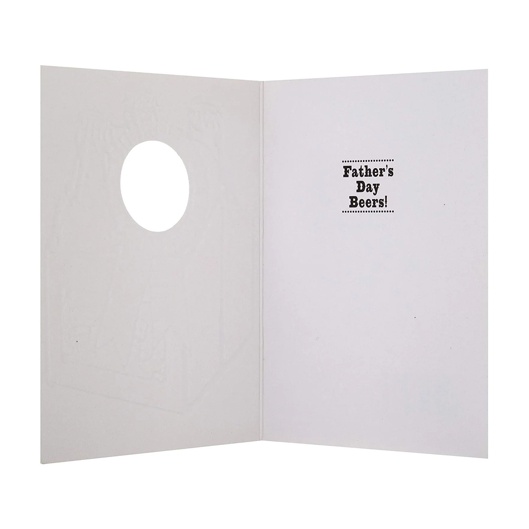 Father's Day Card - Studio Ink Collection Die-cut Beer Bottles Design - Image 2