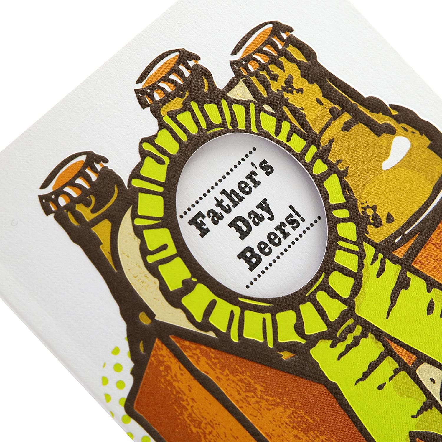 Father's Day Card - Studio Ink Collection Die-cut Beer Bottles Design - Image 5