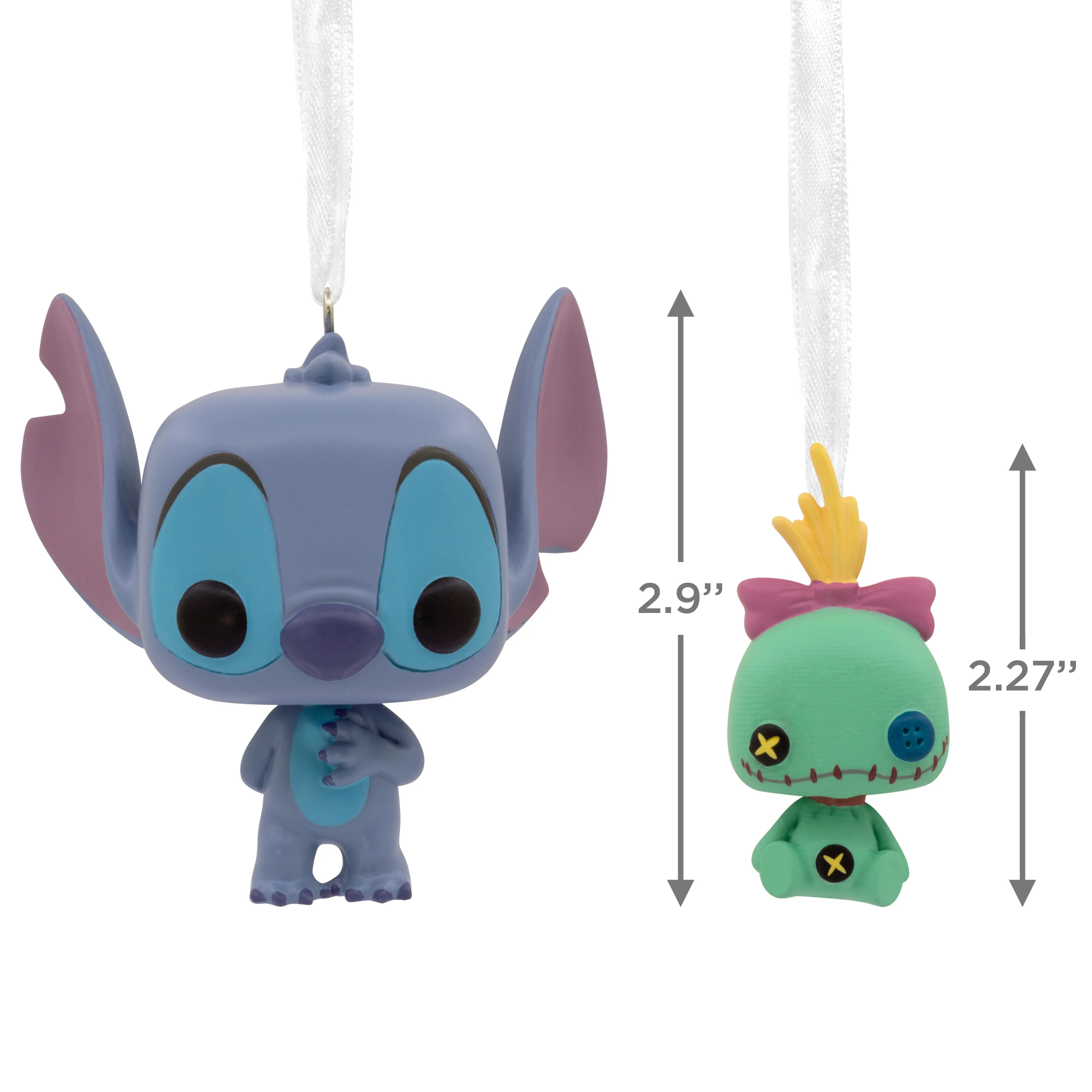 Funko POP! Disney Lilo & Stitch Christmas Ornaments - 2 Pack Stitch & Scrump - Image 4
