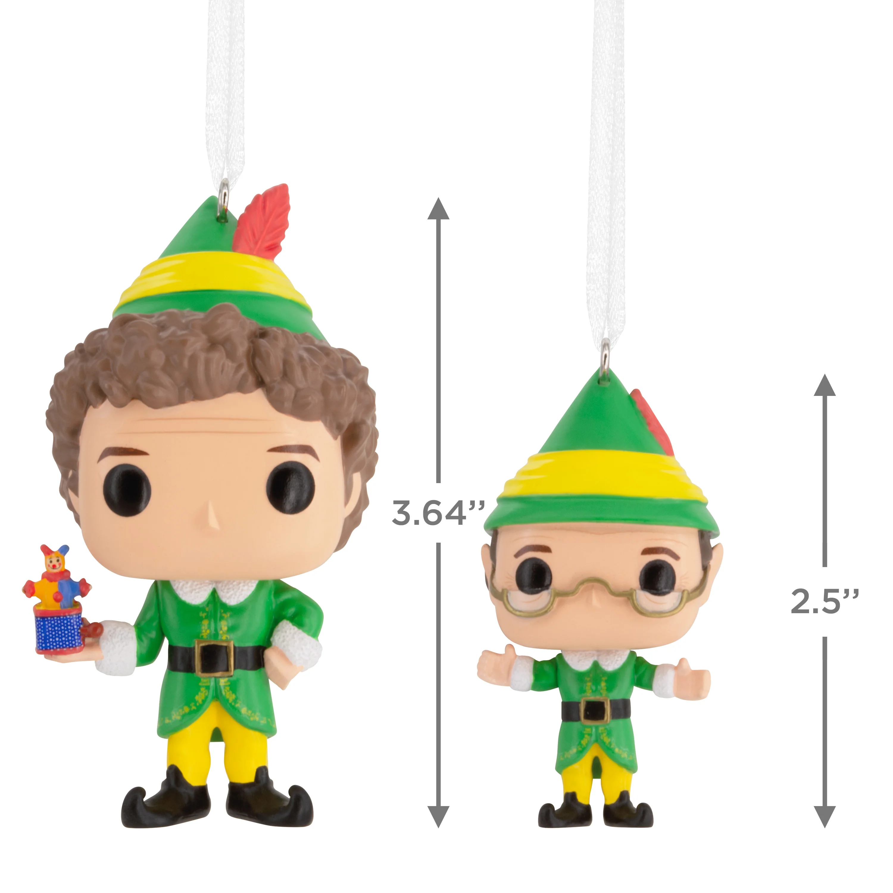 Funko POP! Elf Christmas Ornaments - 2 Pack Buddy & Papa Elf - Image 4