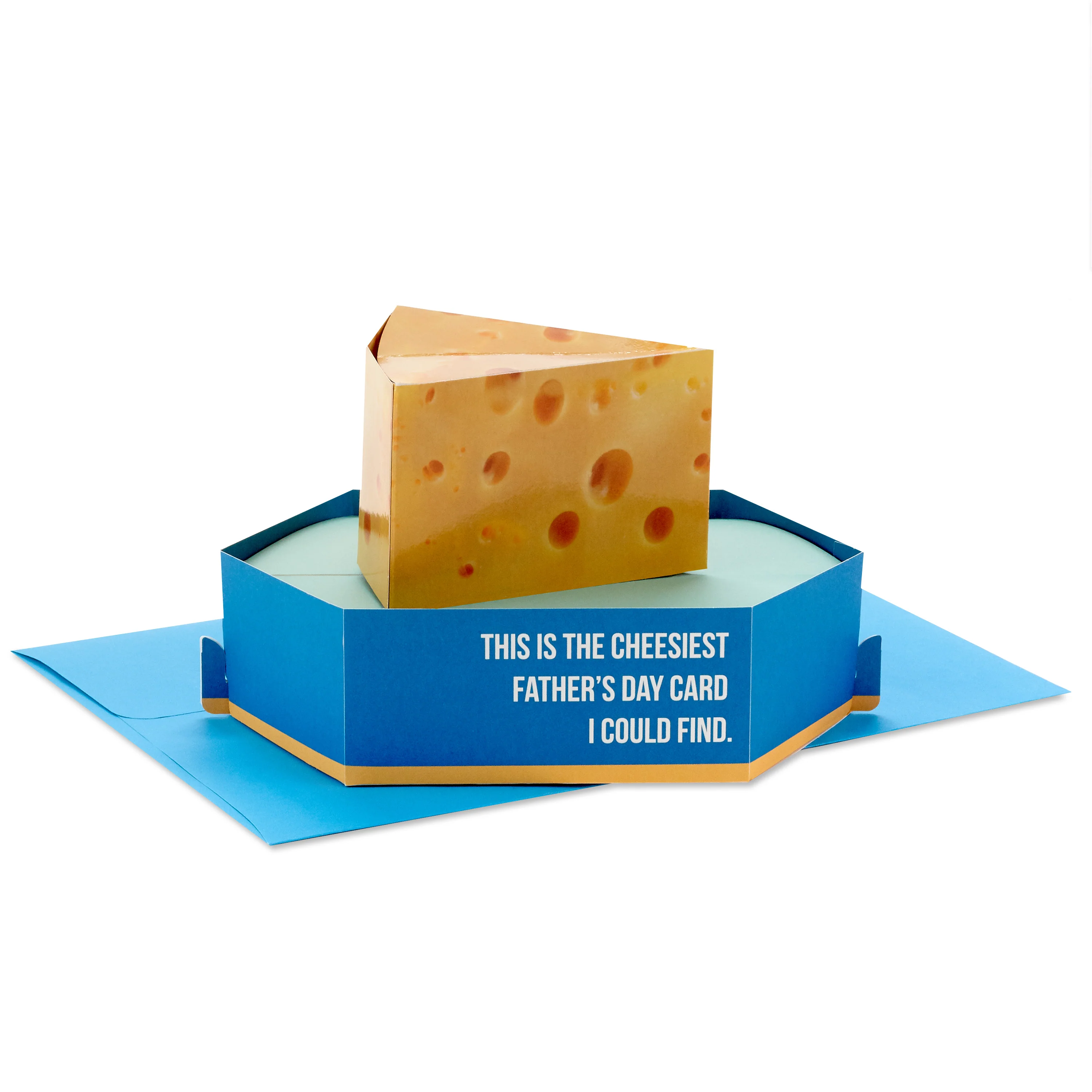 Funny Father's Day Card - 3D & Pop Up Cheese Design - Image 2