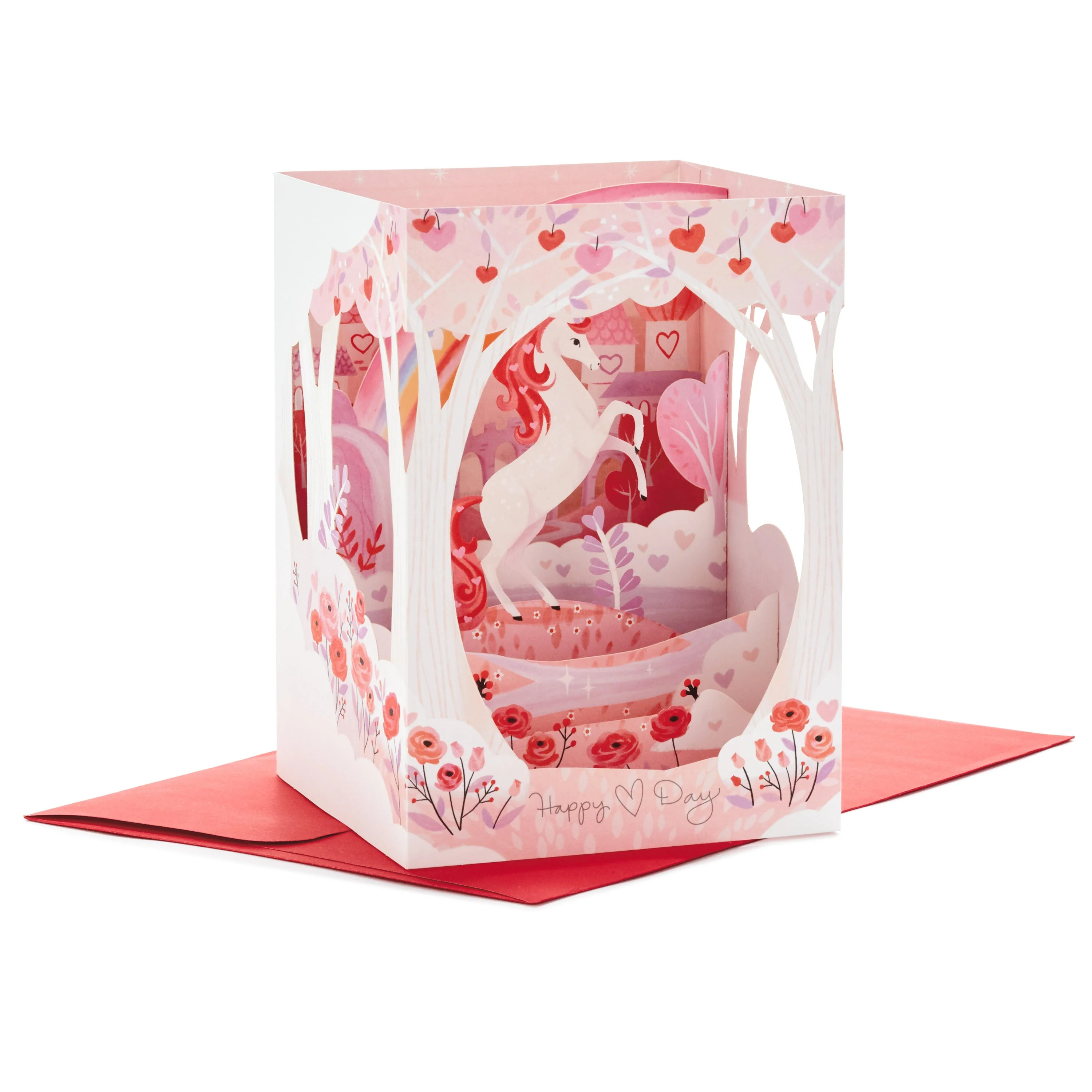 General 3D Pop-Up Valentine's Day Card - Magical Unicorn Design - Image 3