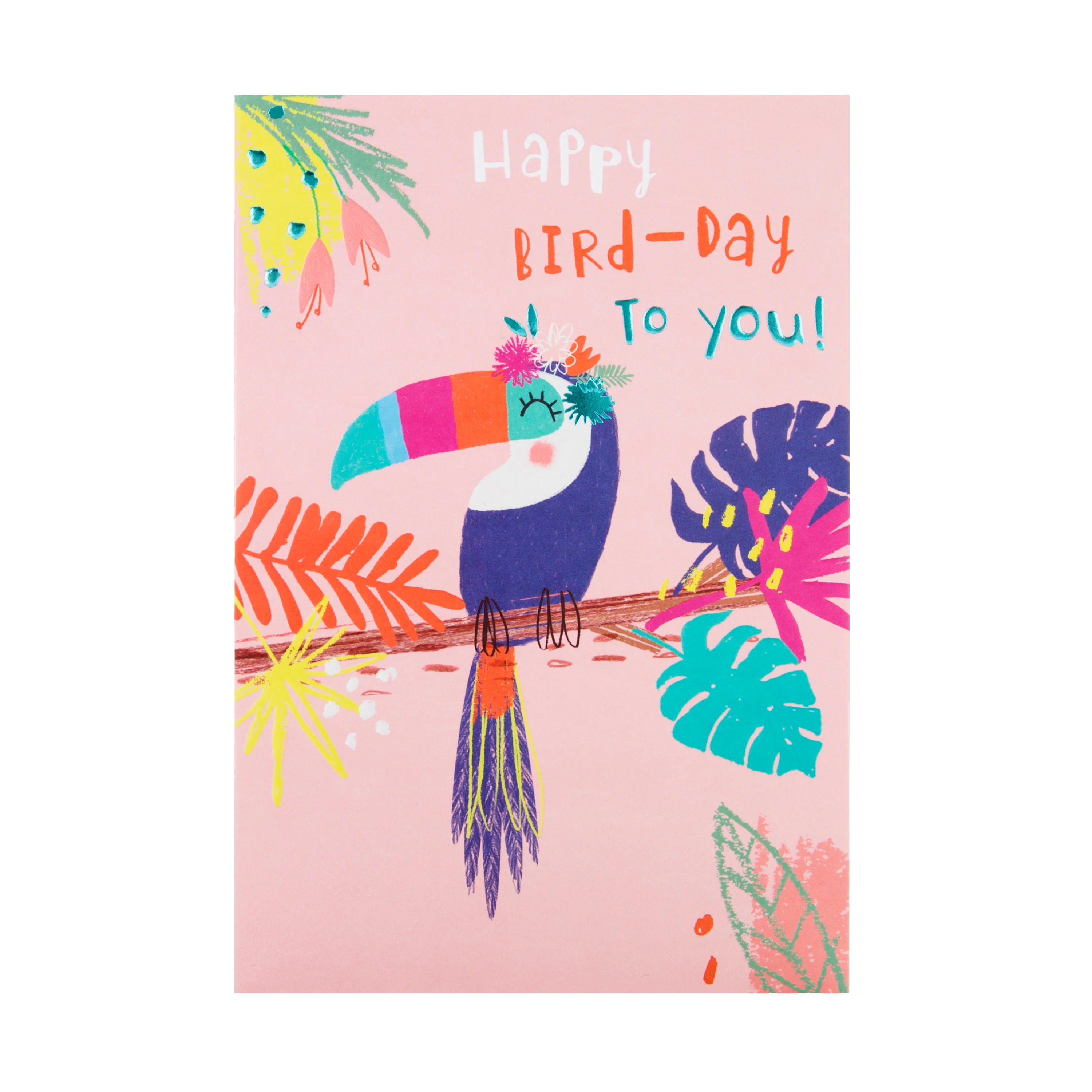 General Birthday Card - Embossed Toucan Design - Image 3