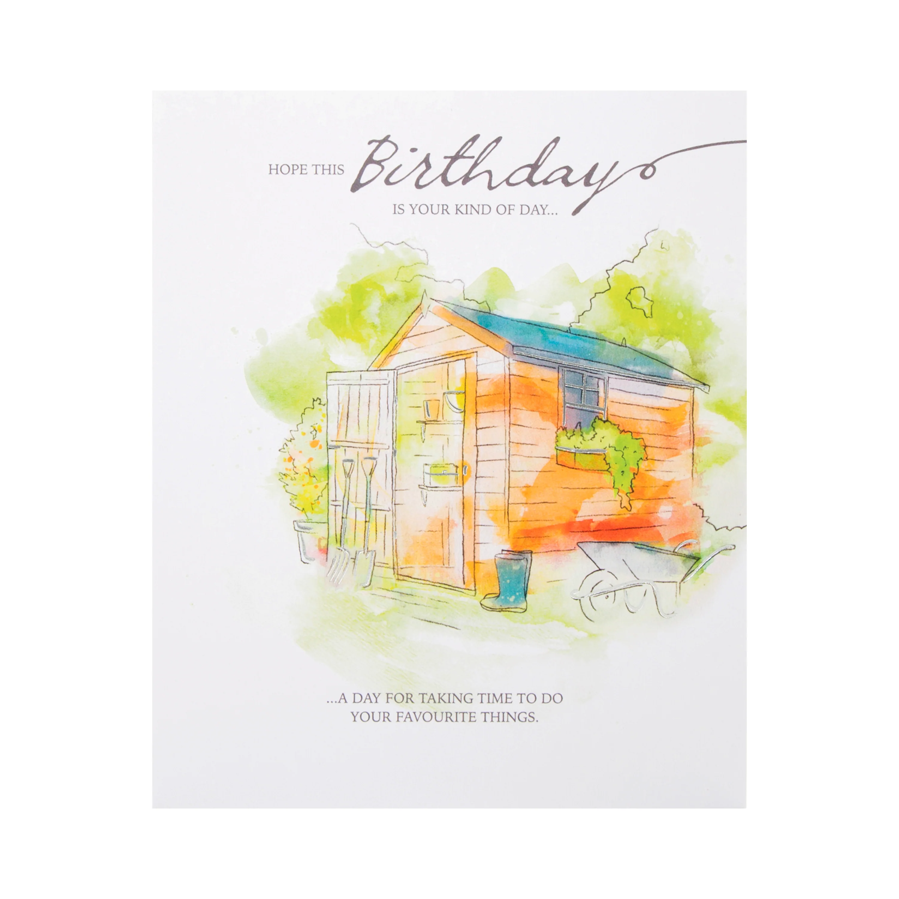 General Birthday Card - Garden Shed Design - Image 3