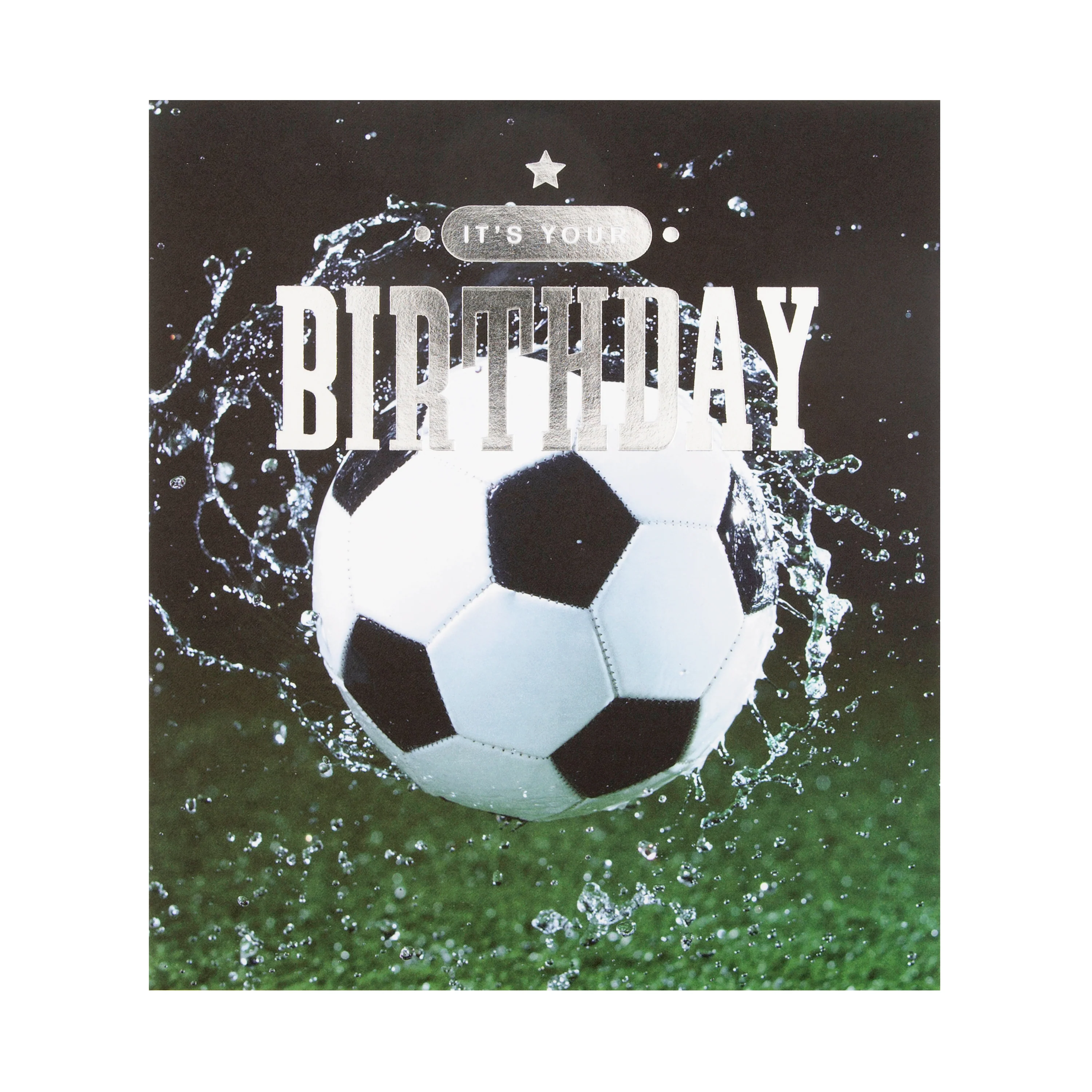 General Birthday Card - Photographic Football Design - Image 3