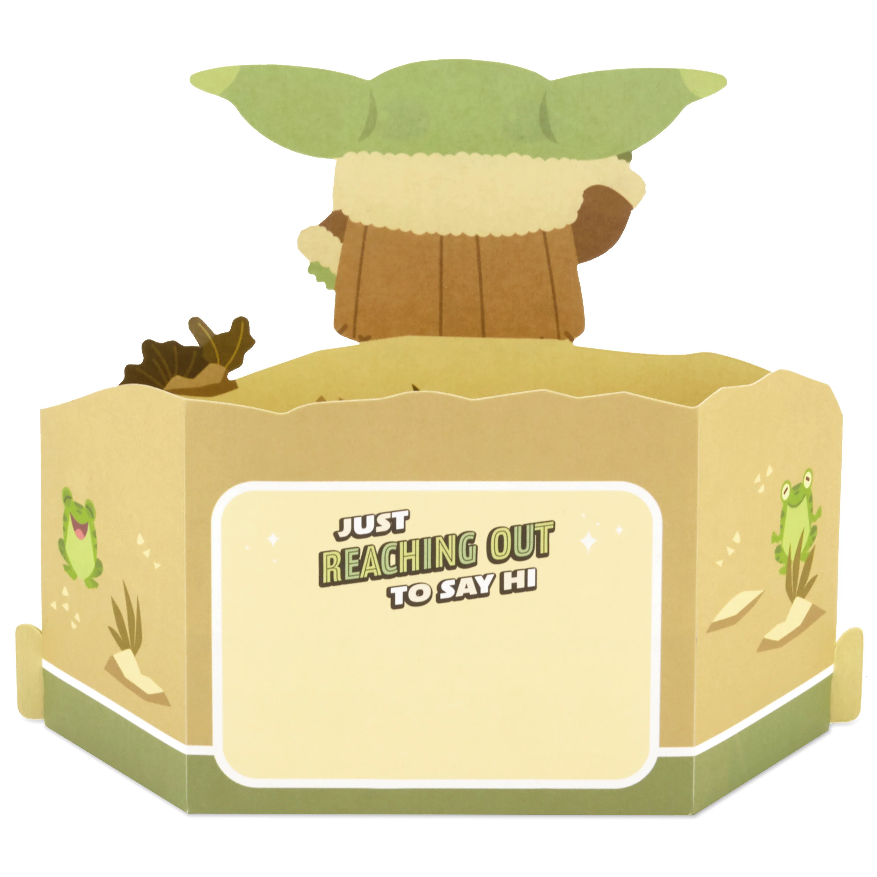 Greeting Card - 3D & Pop Up The Mandalorian™ Grogu™ & Frogs Design - Image 2