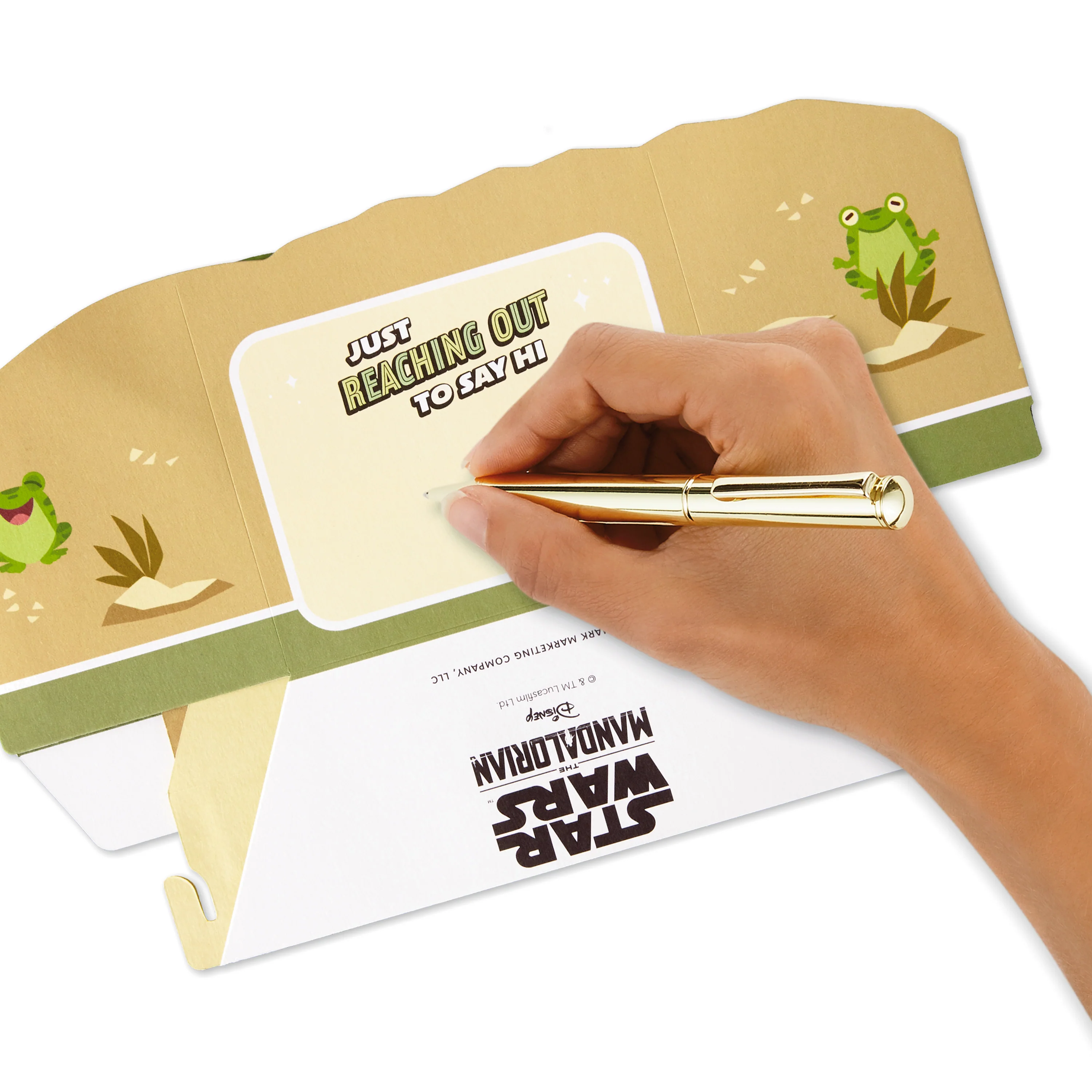 Greeting Card - 3D & Pop Up The Mandalorian™ Grogu™ & Frogs Design - Image 6