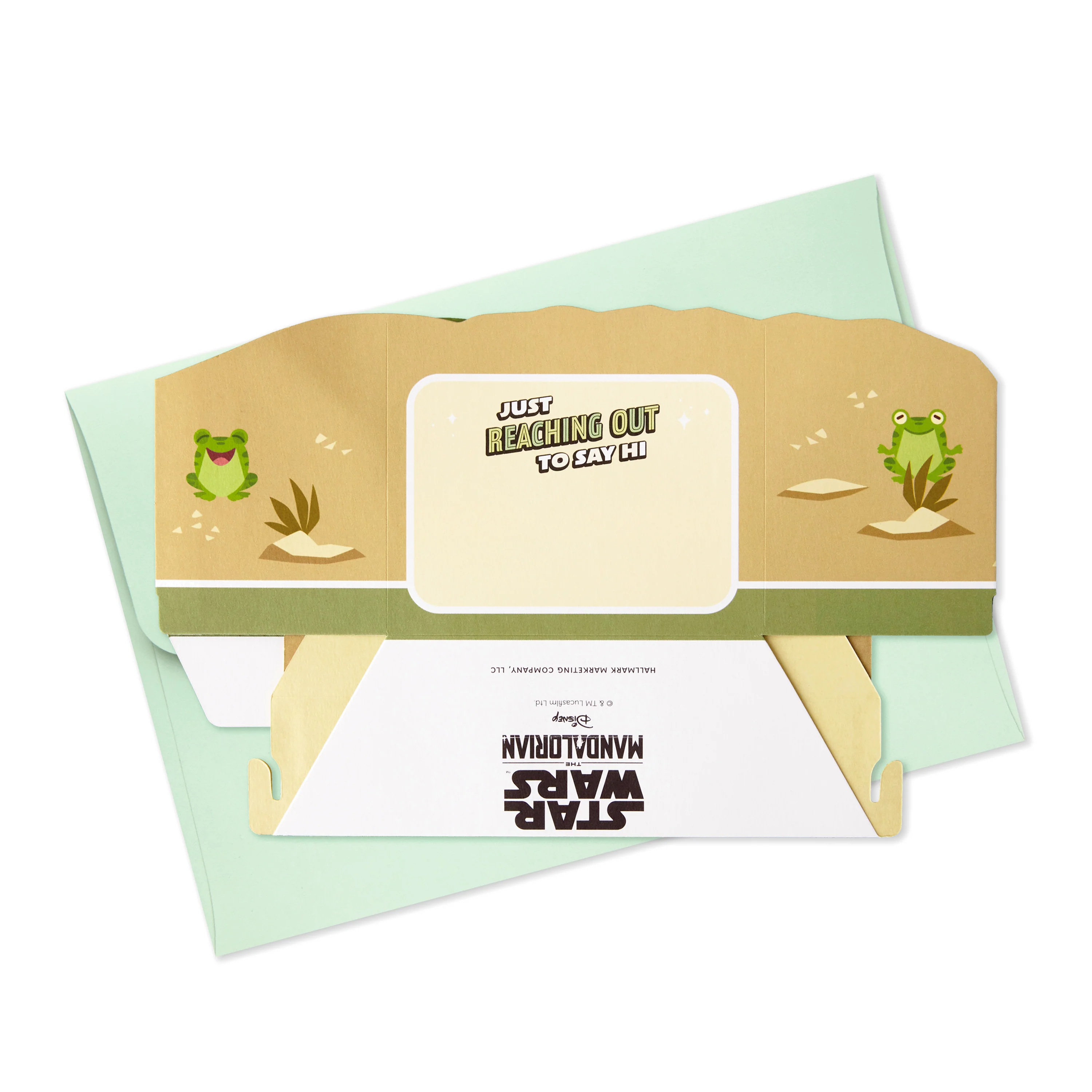 Greeting Card - 3D & Pop Up The Mandalorian™ Grogu™ & Frogs Design - Image 7